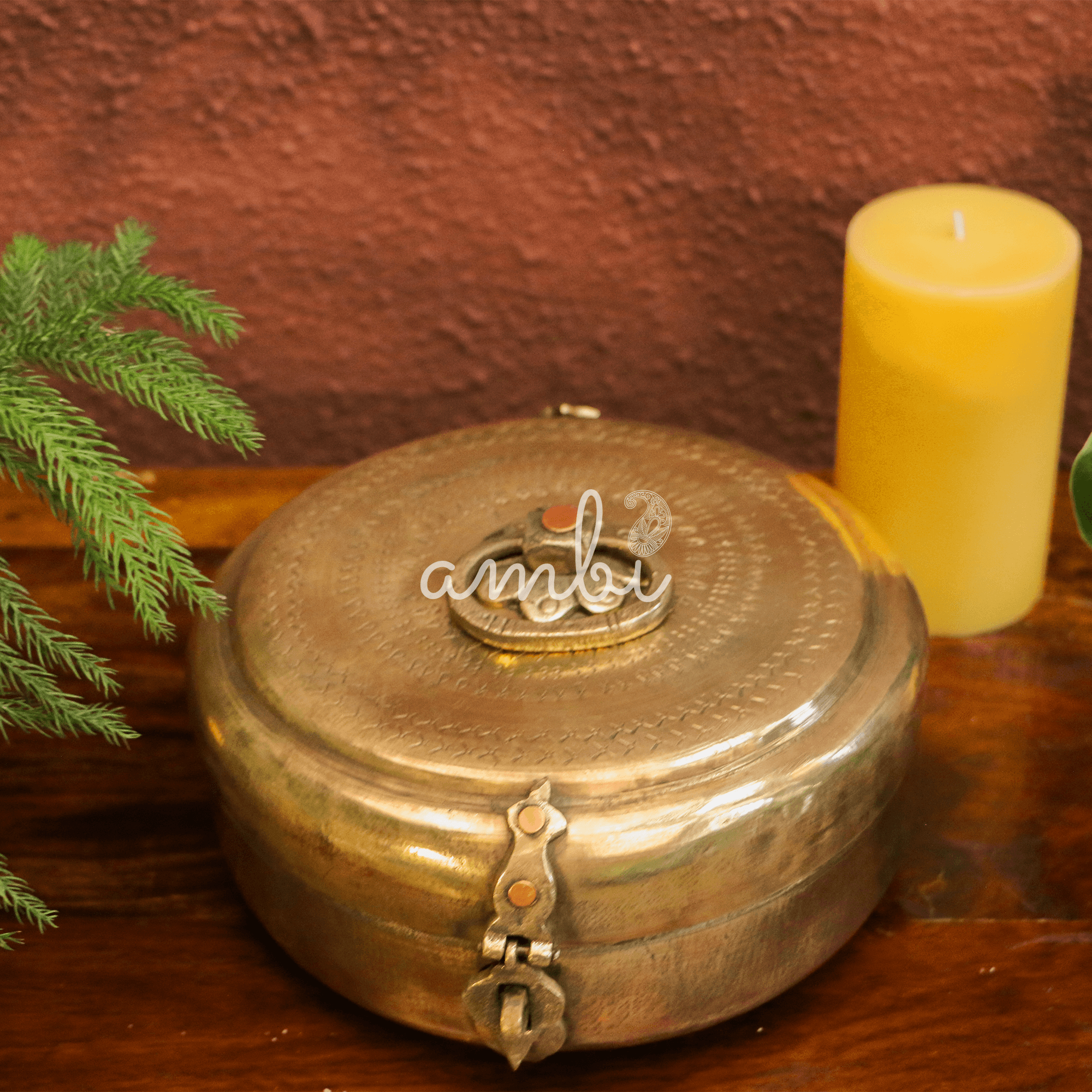 Vintage Chapati Box with Beautiful Engravings