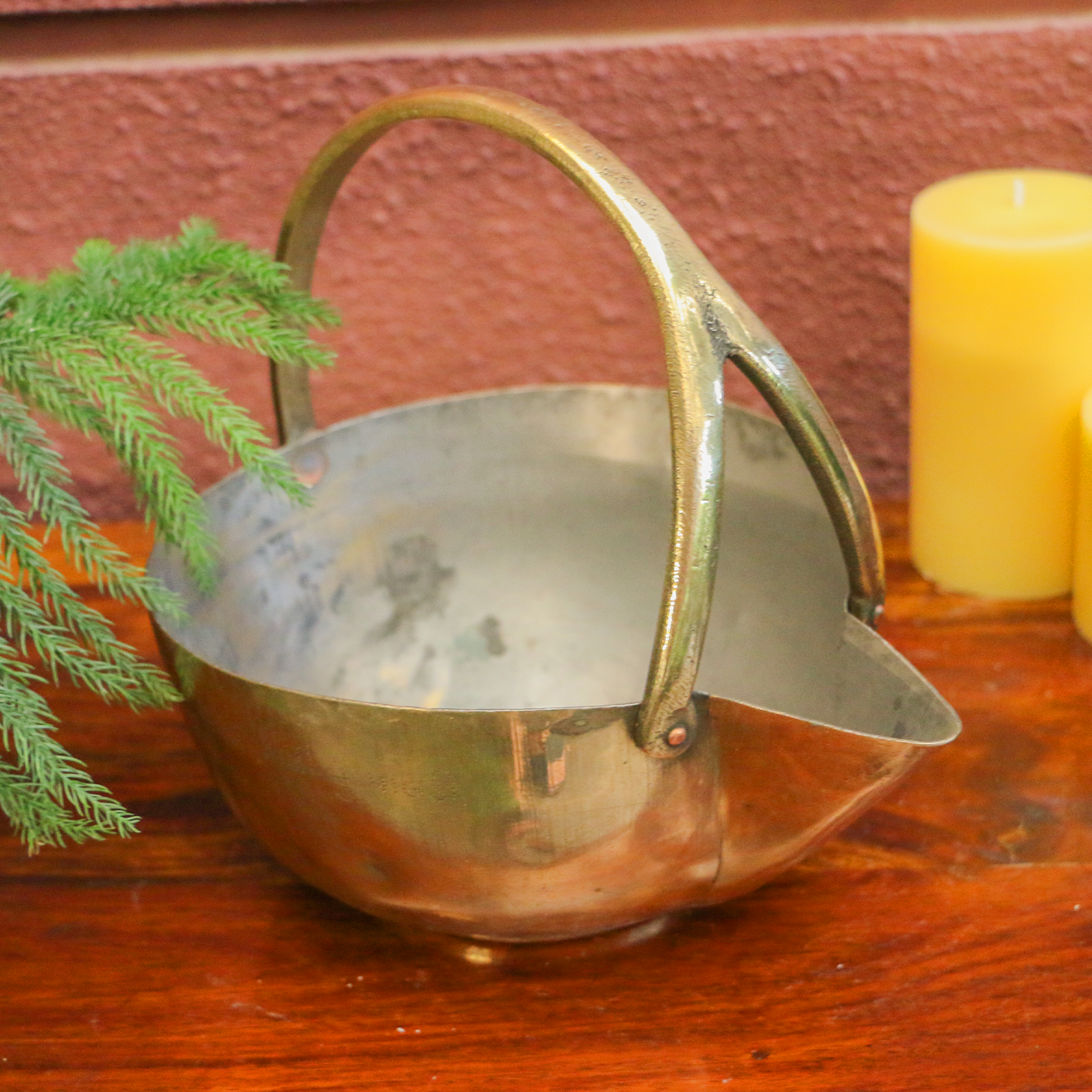 Vintage Brass Rare Curry Serving Bowl - A Rare Gem