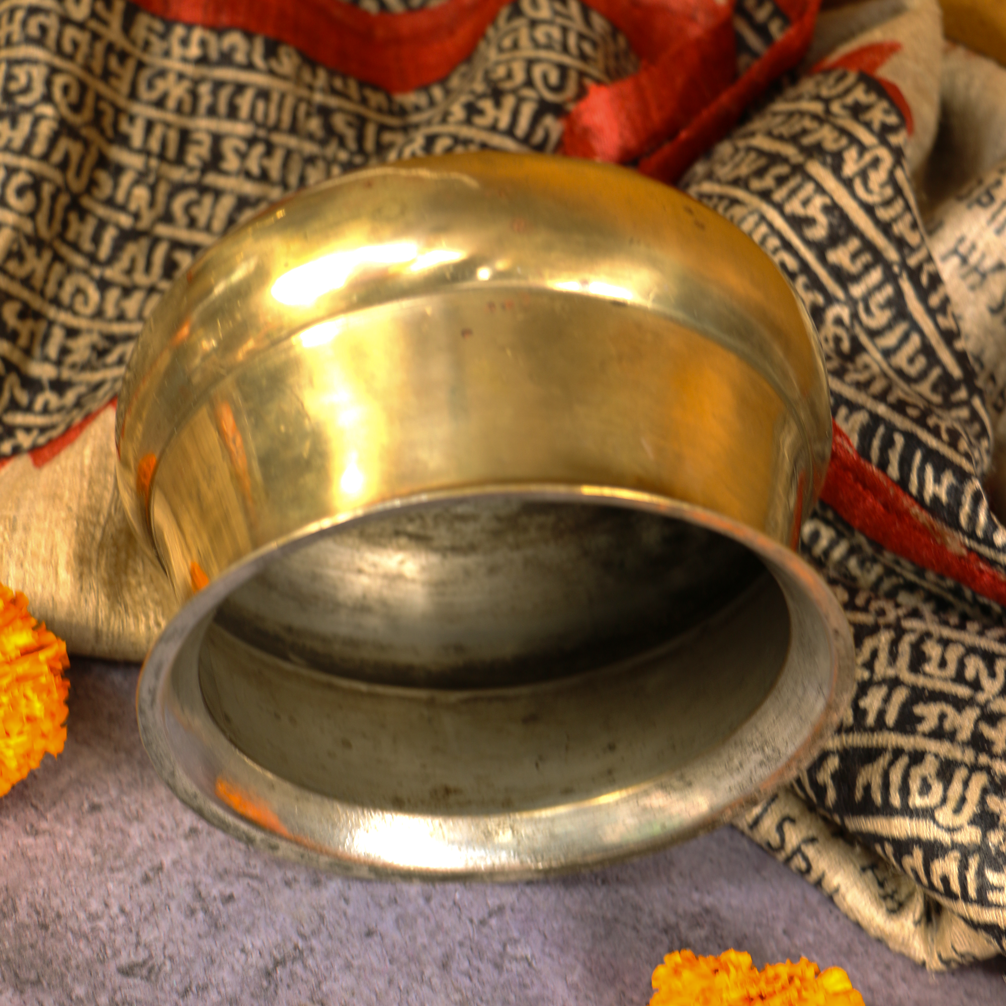 Vintage Ambi Pure Brass Water Vessel (Lota) - Medium