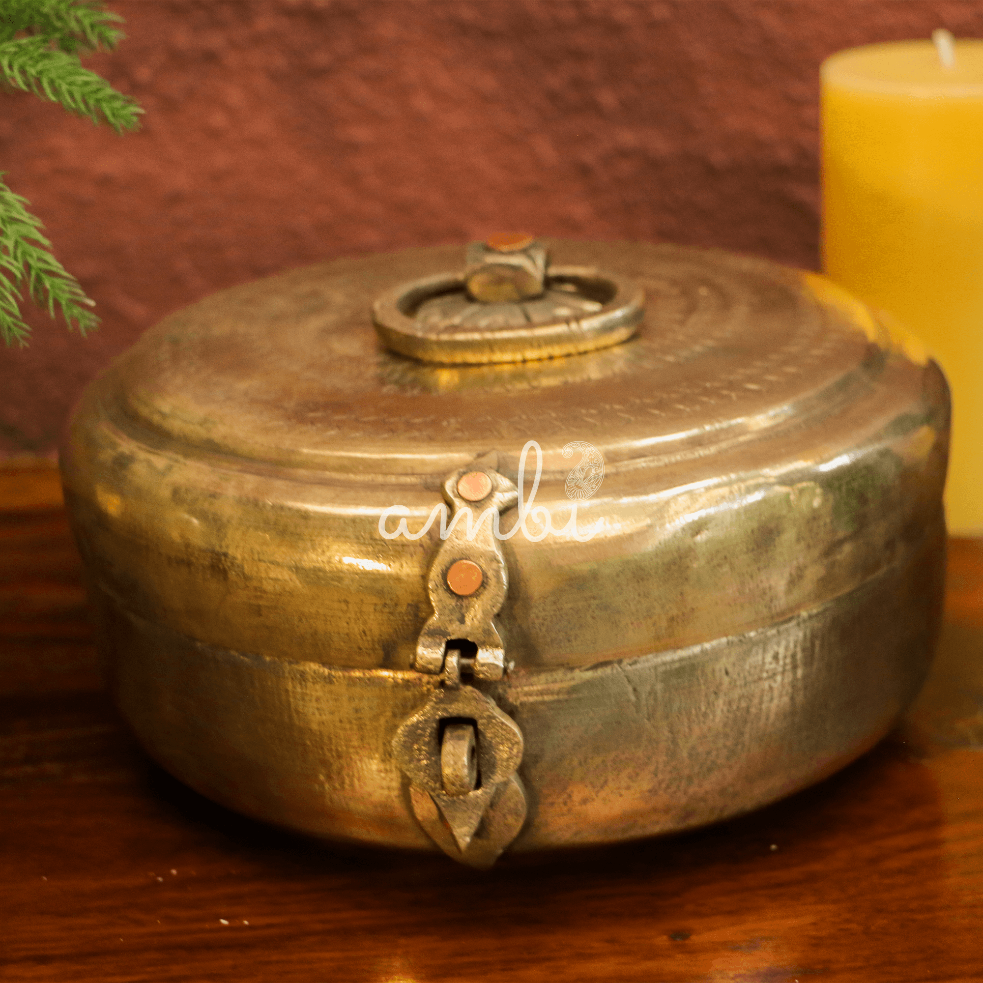 Vintage Chapati Box with Beautiful Engravings