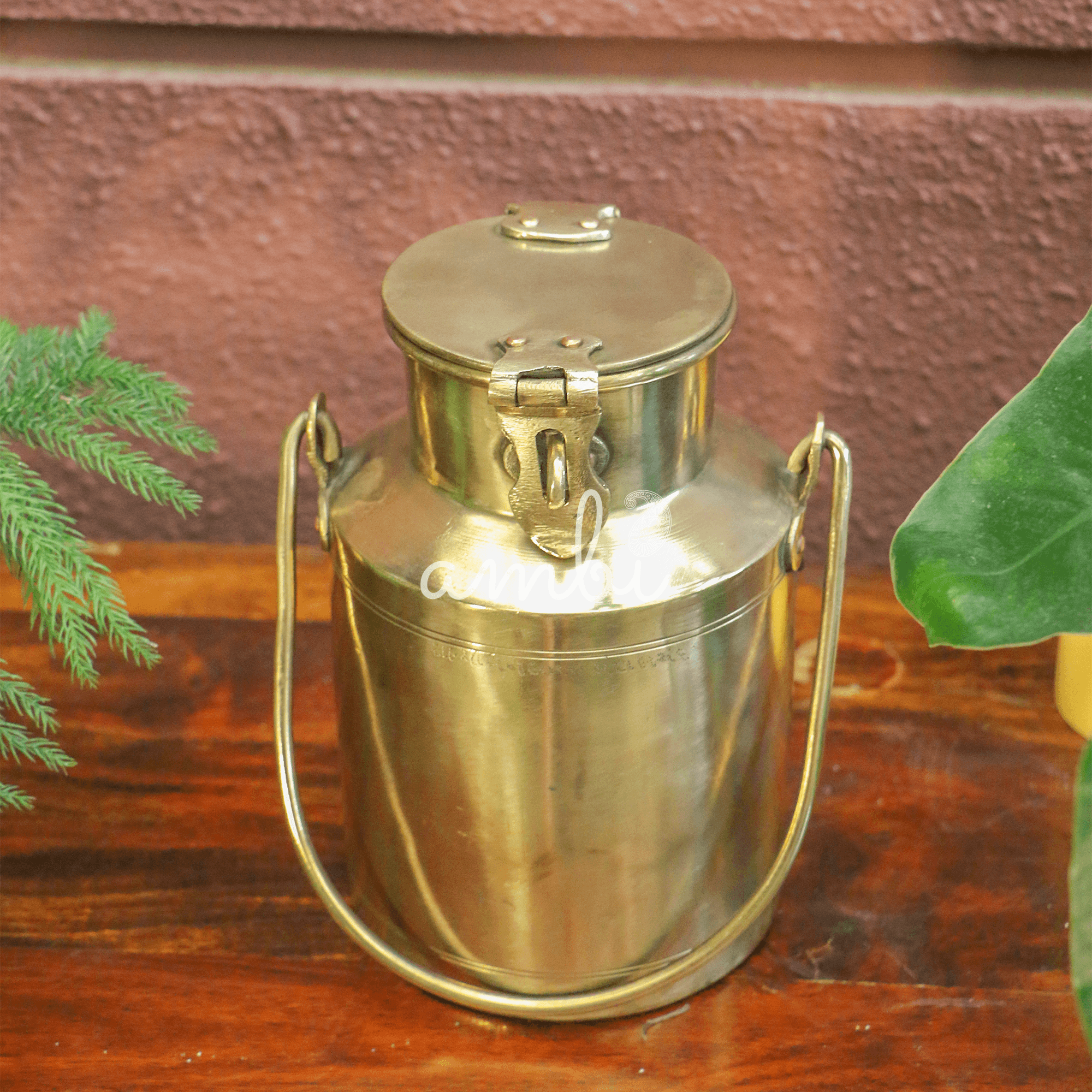 Vintage Brass Ghee / Milk Bharni (Barni) - Heavy Grade - 1Litres