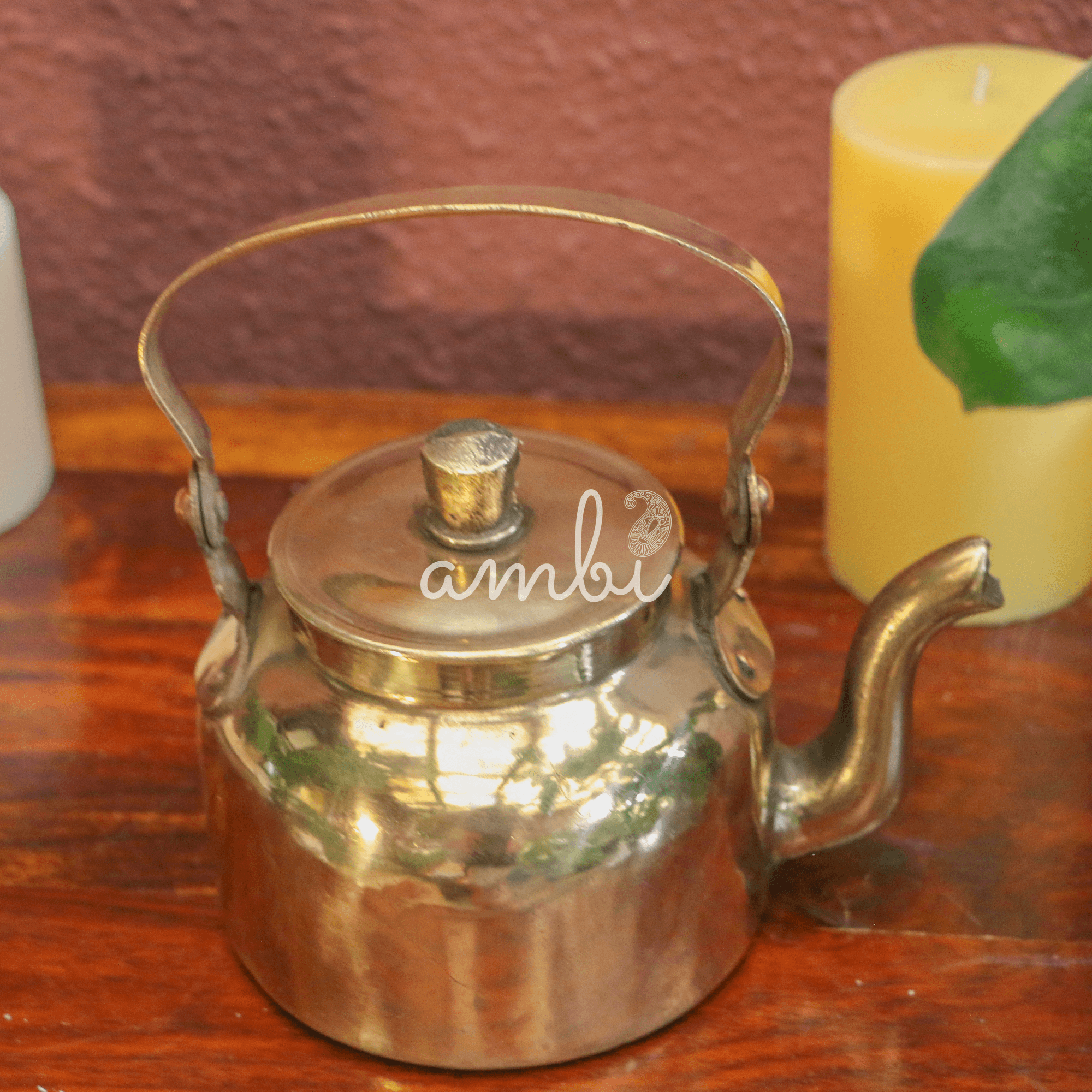 Vintage Brass Kettle - Old World Charm