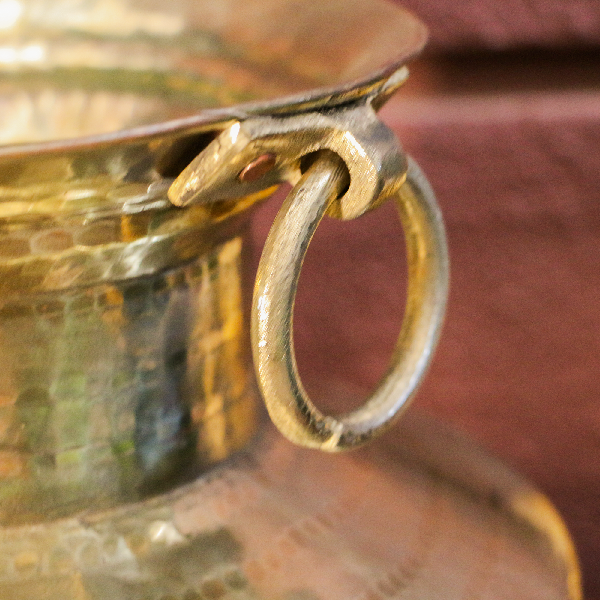 Hammered Vintage Water Pot (Mataka) with Narrow Neck