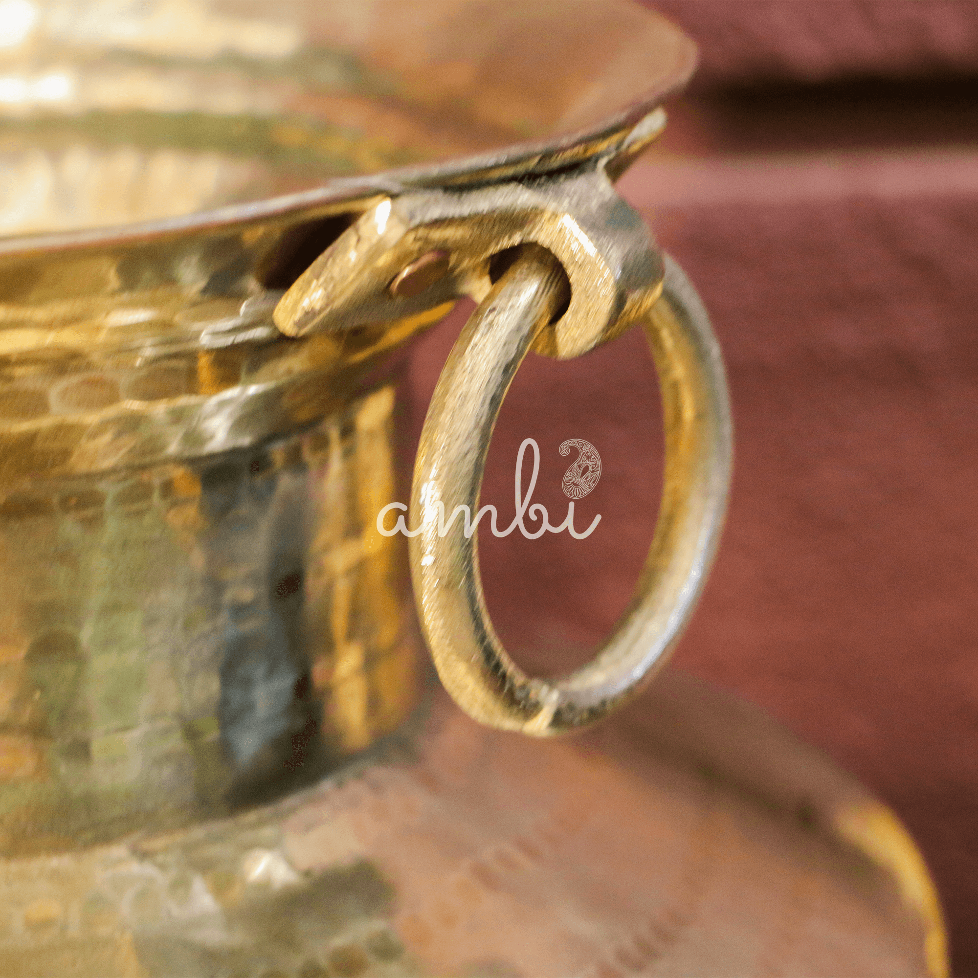 Hammered Vintage Water Pot (Mataka) with Narrow Neck