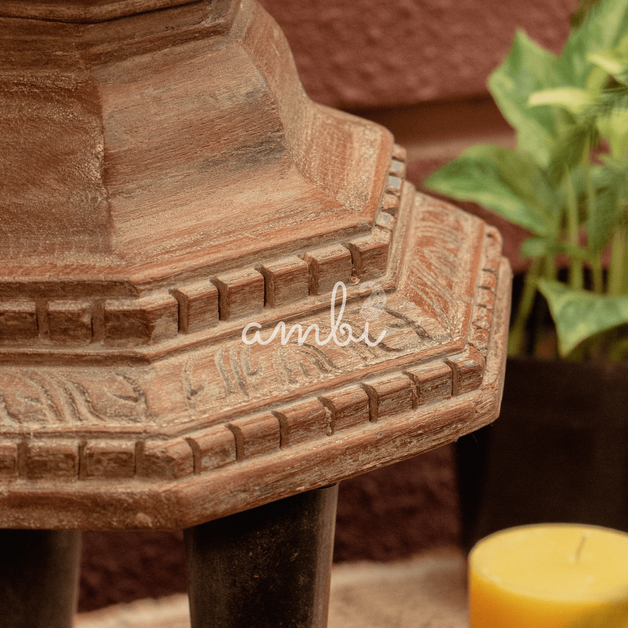 Vintage Candle Stand - 3 Legged - Single Candle