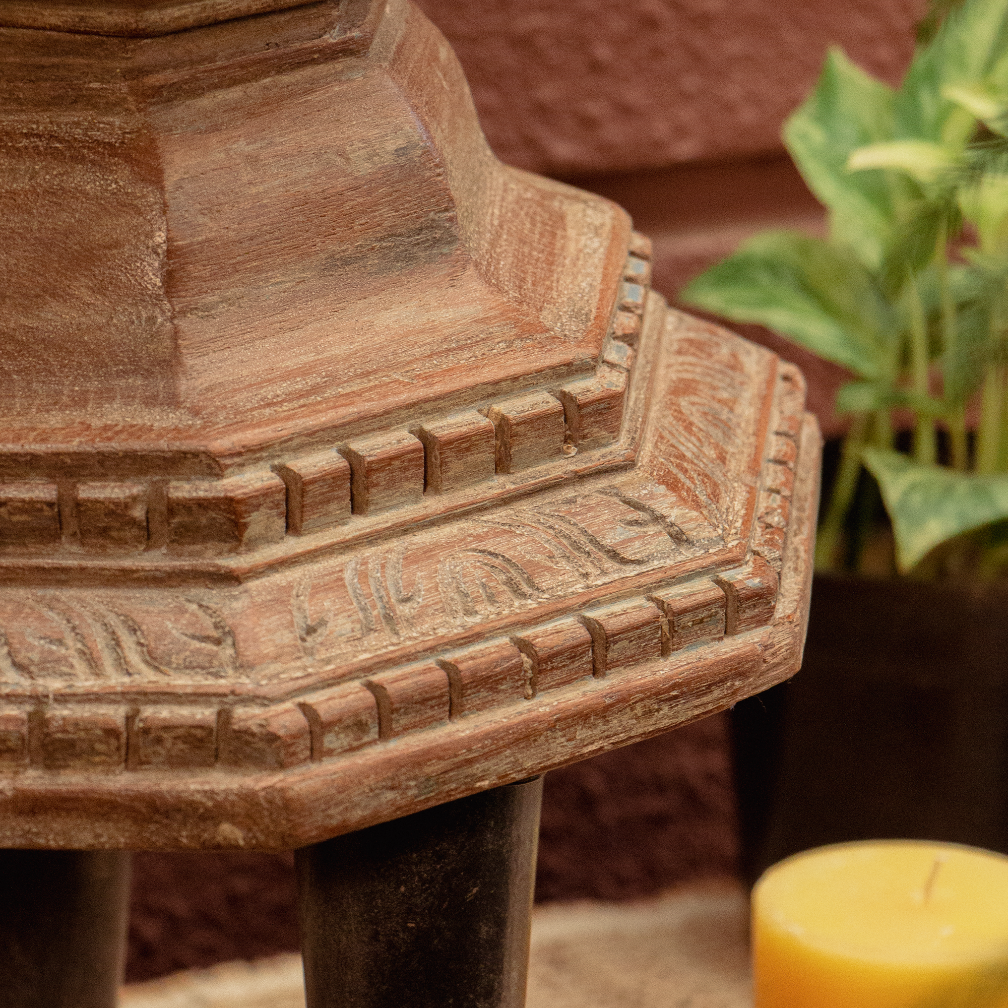 Vintage Candle Stand - 3 Legged - Single Candle
