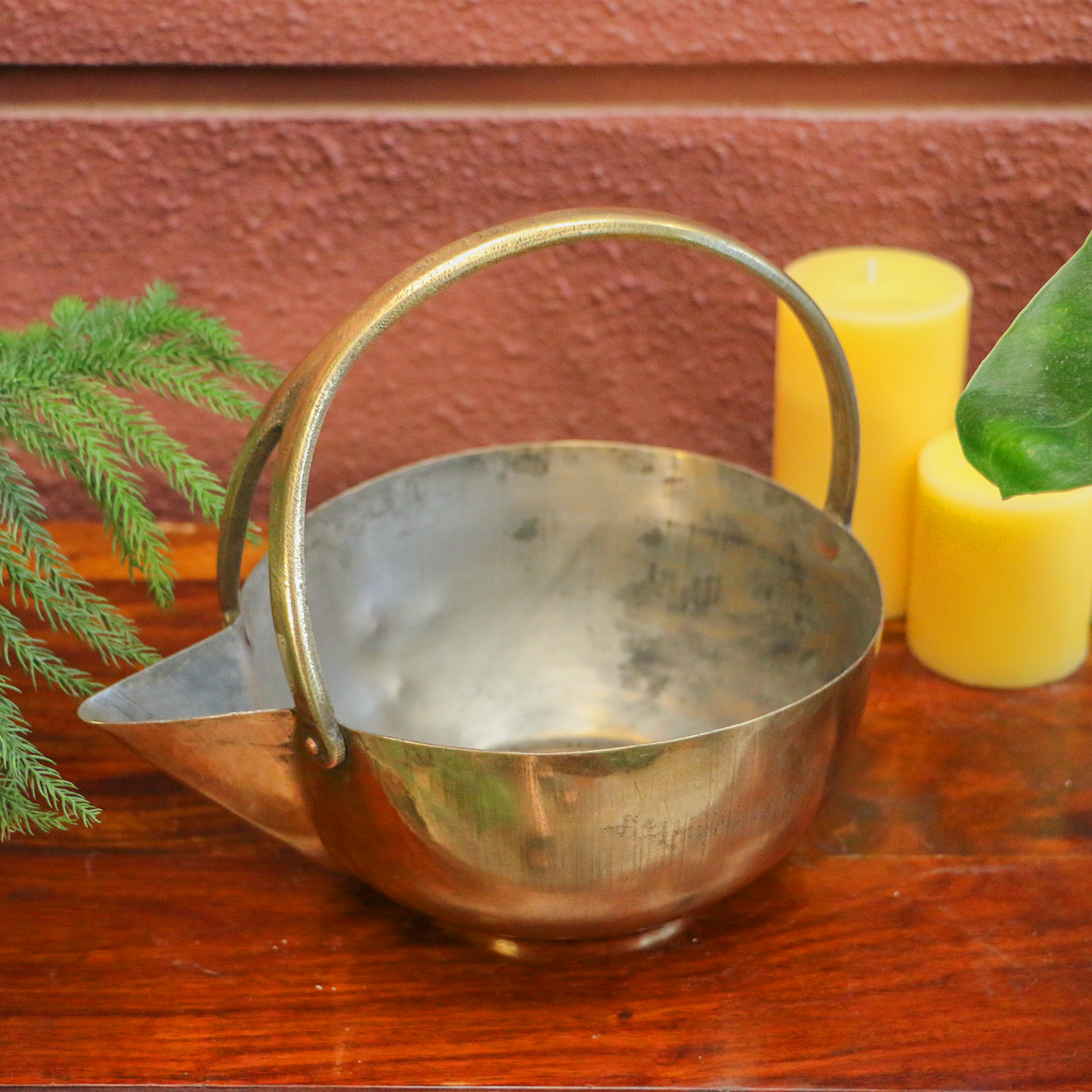 Vintage Brass Rare Curry Serving Bowl - A Rare Gem