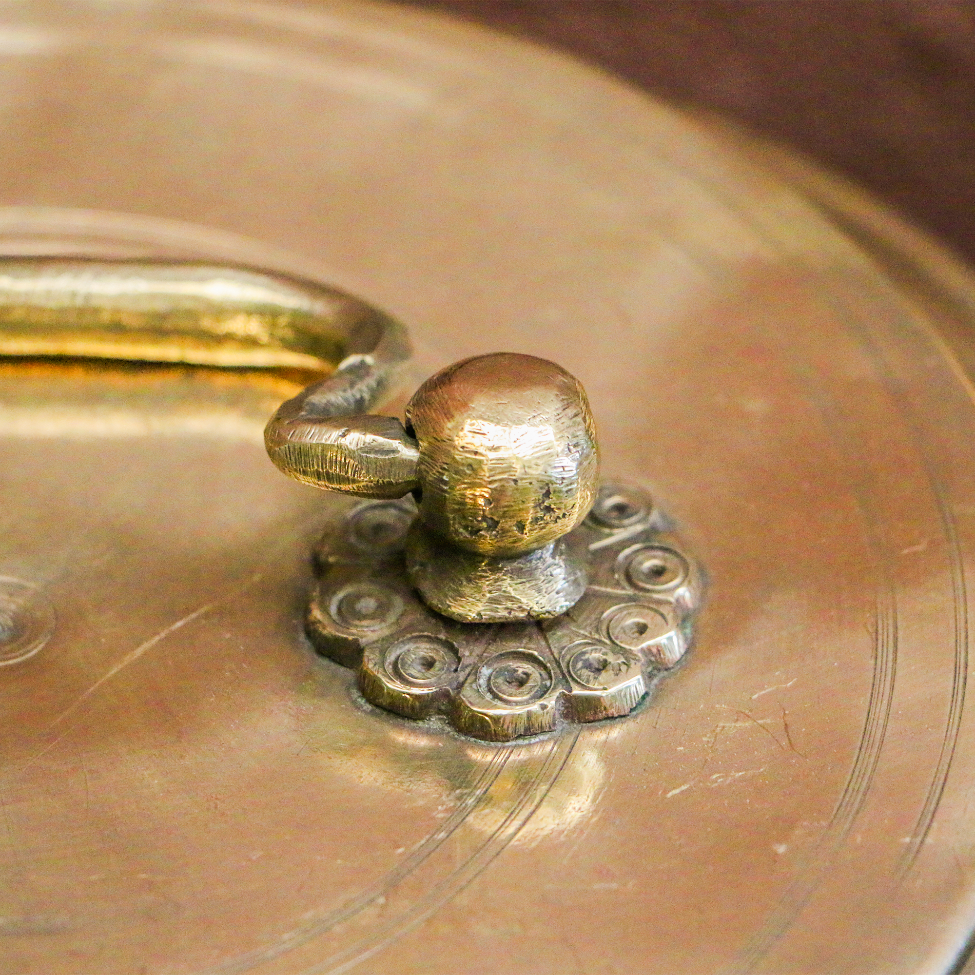 Vintage Brass Storage Box - Large and Heavy - A Collector's Item !