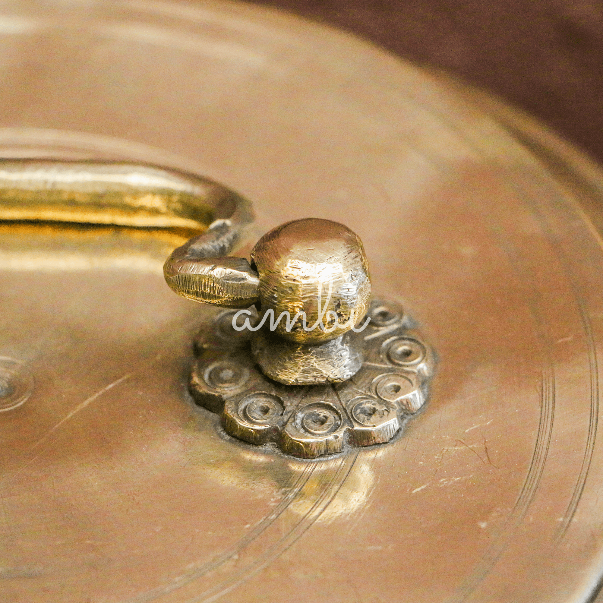 Vintage Brass Storage Box - Large and Heavy - A Collector's Item !