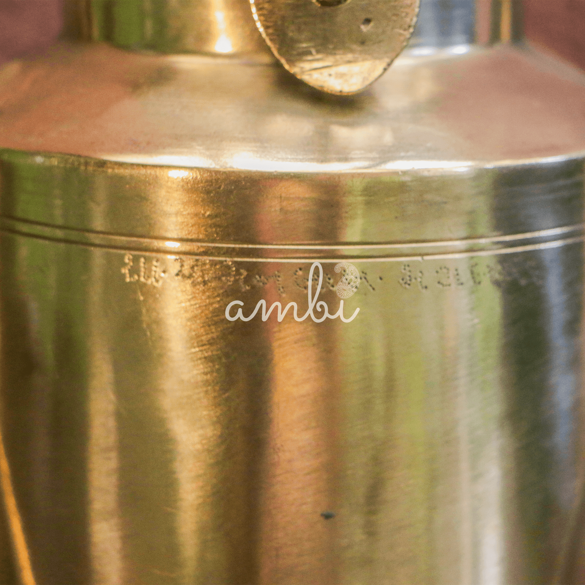 Vintage Brass Ghee / Milk Bharni (Barni) - Heavy Grade - Medium Size - 2Litres