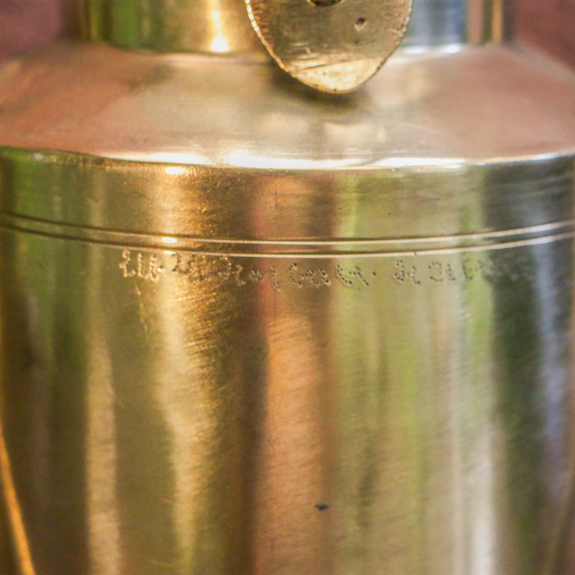 Vintage Brass Ghee / Milk Bharni (Barni) - Heavy Grade - Medium Size - 2Litres