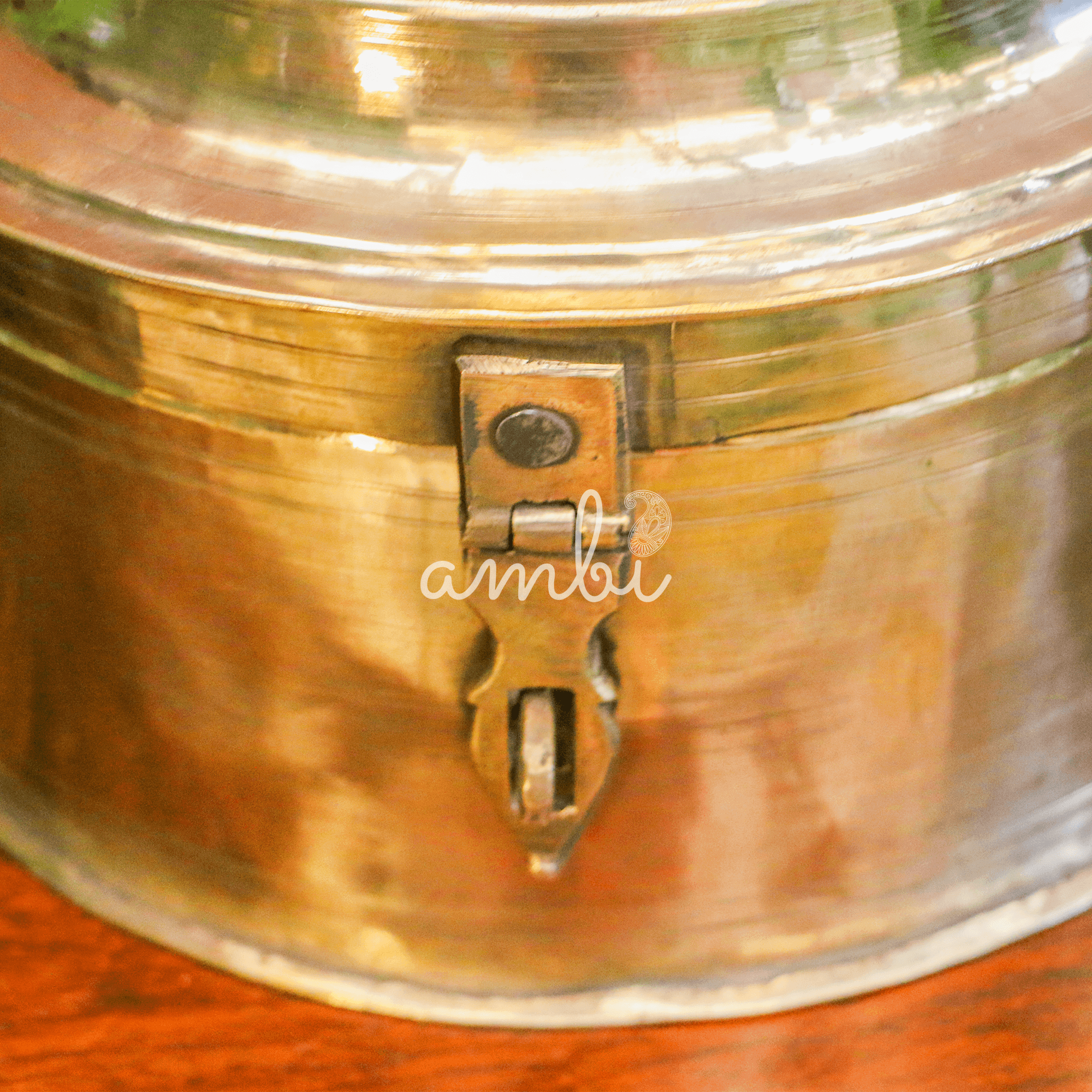 Vintage Brass Storage Box - Large and Heavy - A Collector's Item !