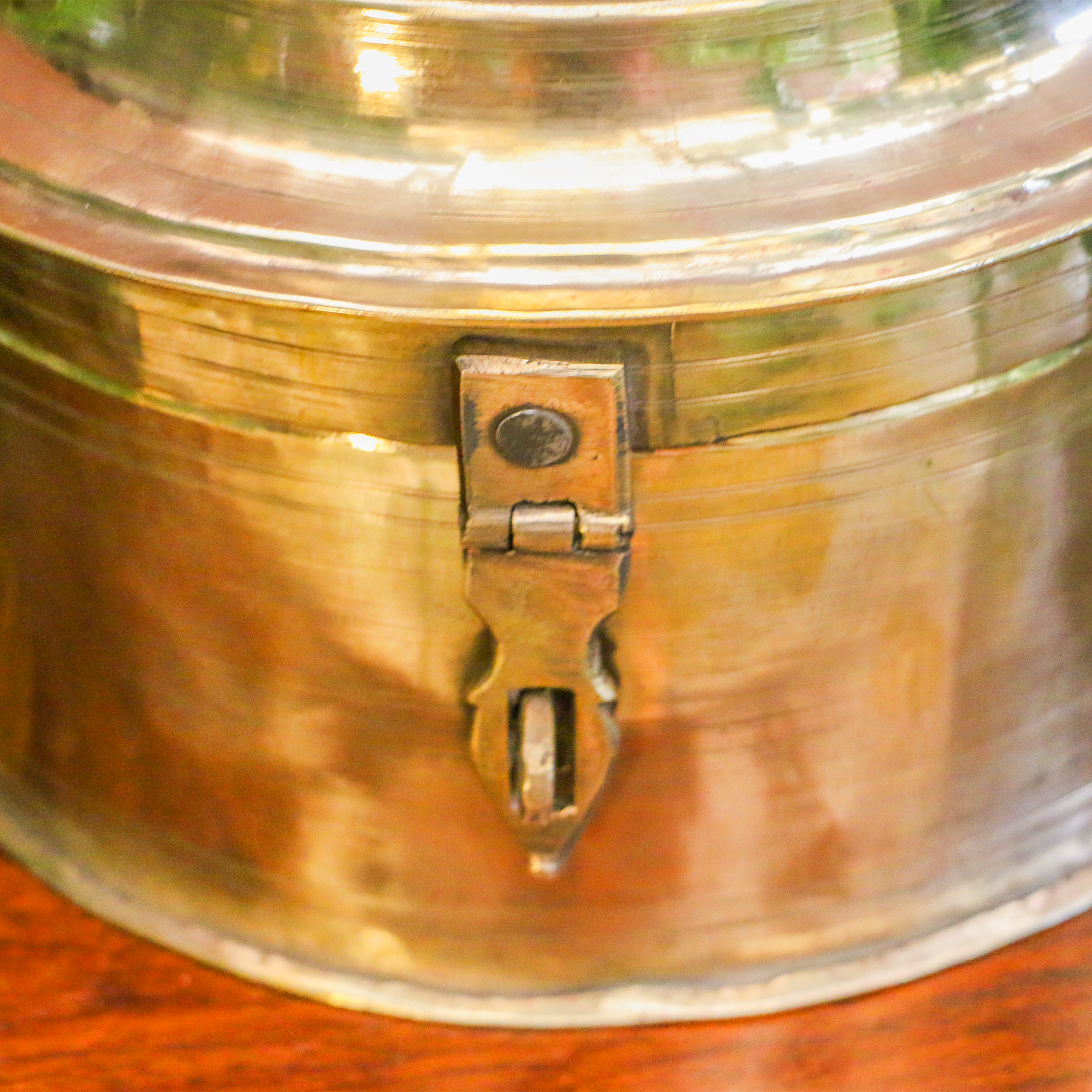 Vintage Brass Storage Box - Large and Heavy - A Collector's Item !