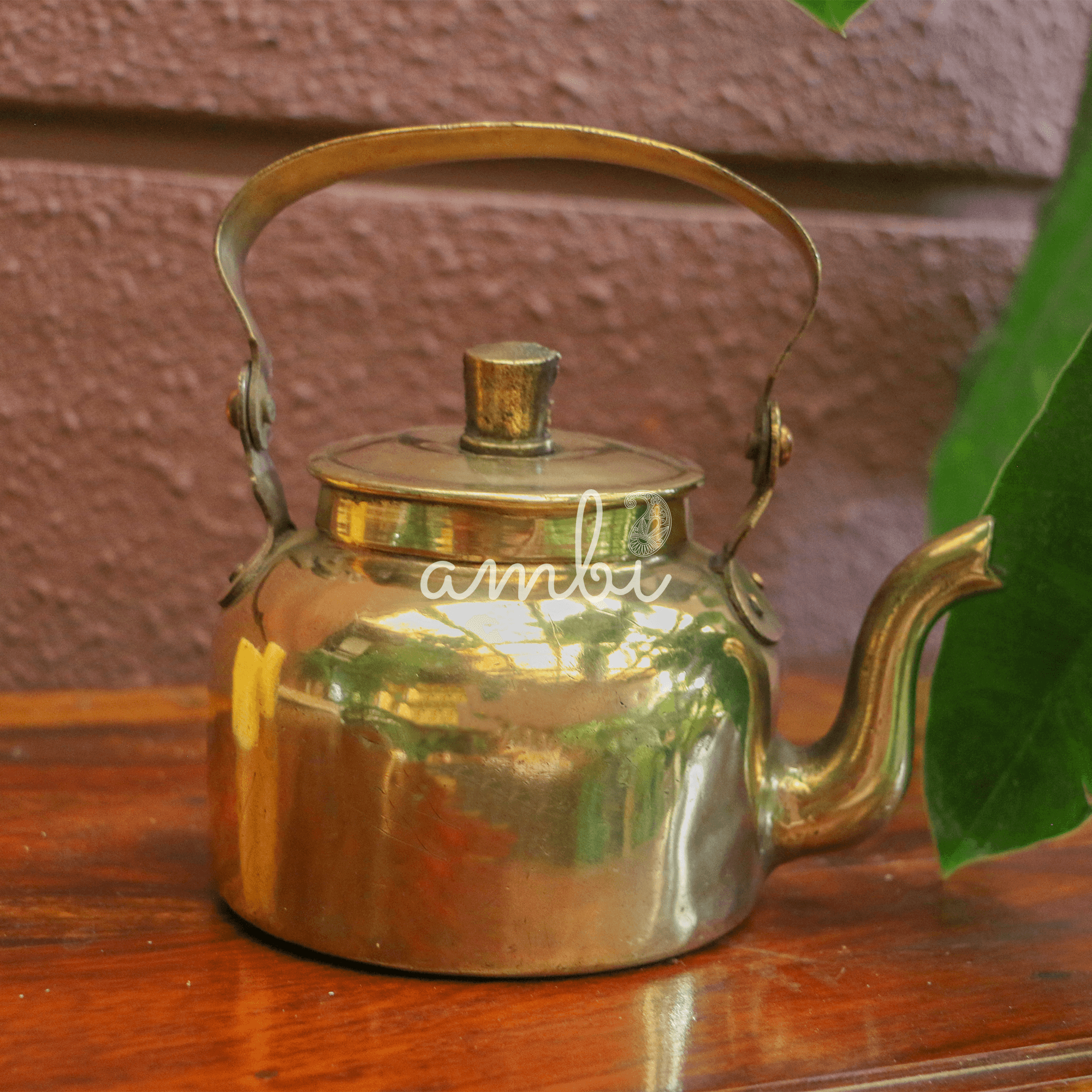 Vintage Brass Kettle - Old World Charm