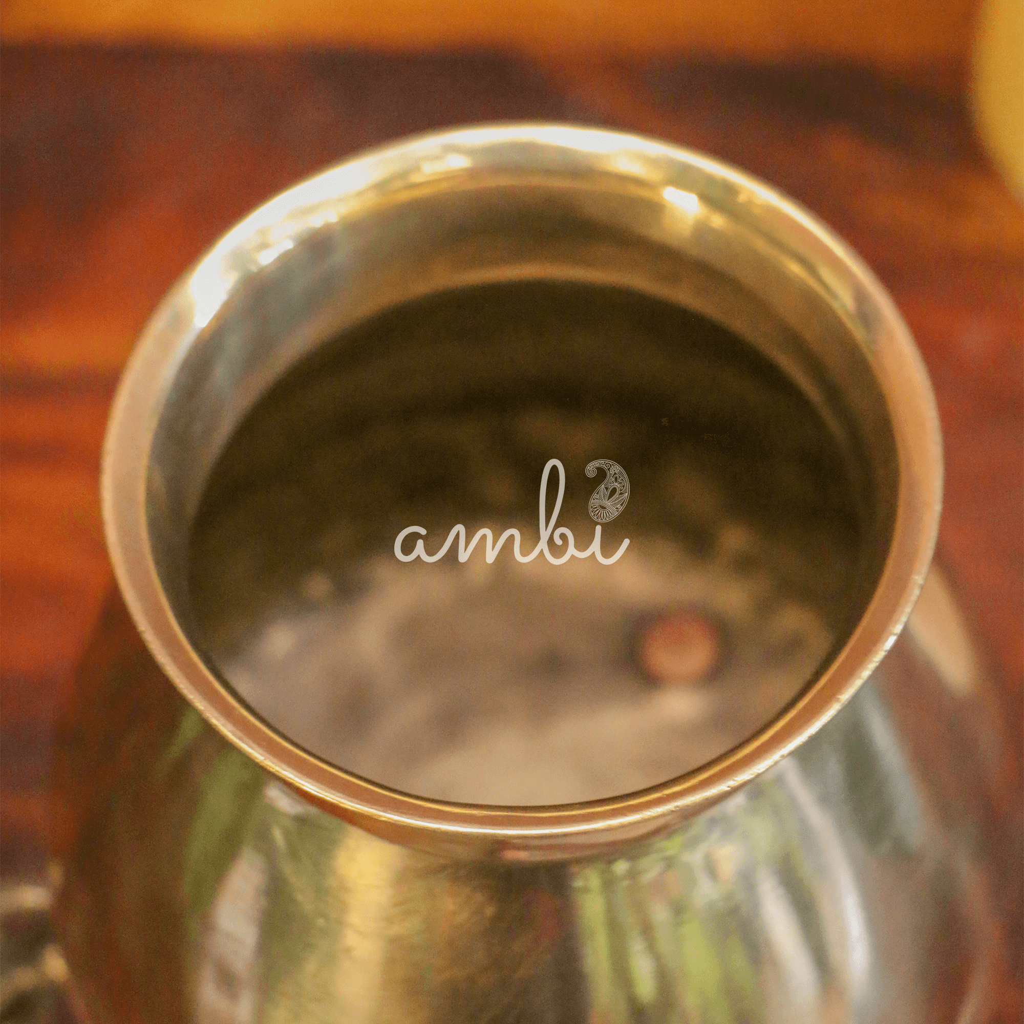 Ambi Pure Brass Vintage Lota on Legs