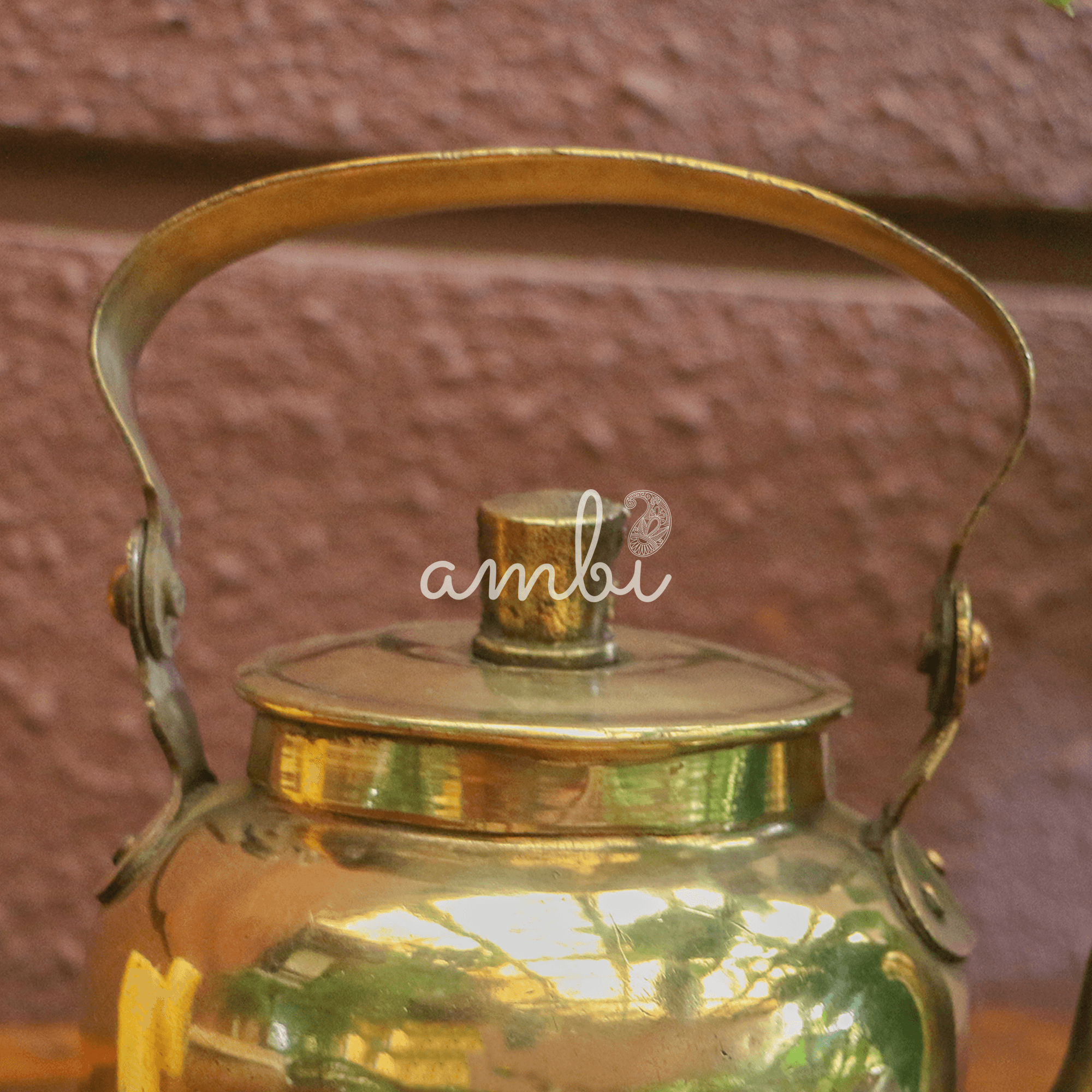 Vintage Brass Kettle - Old World Charm