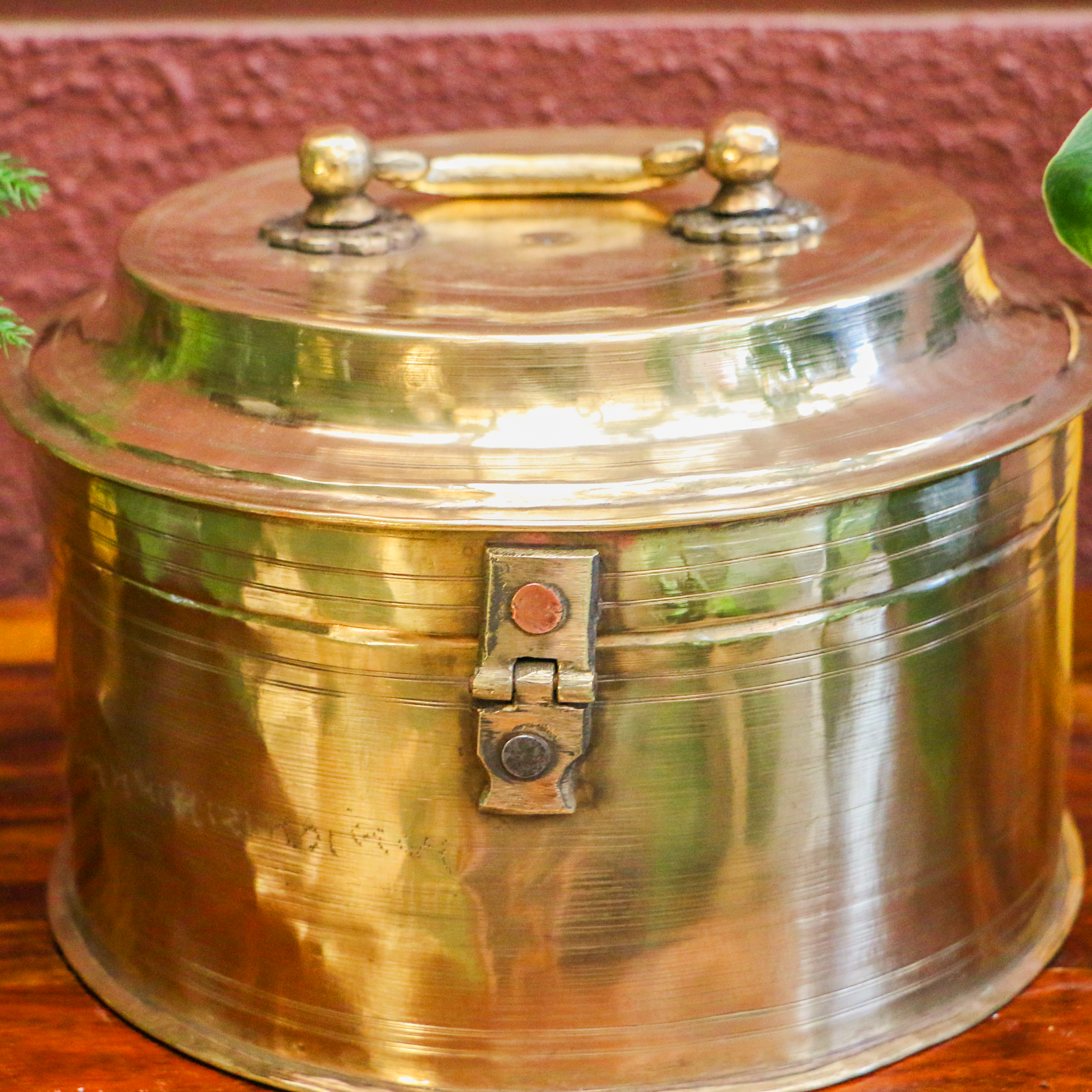 Vintage Brass Storage Box - Large and Heavy - A Collector's Item !