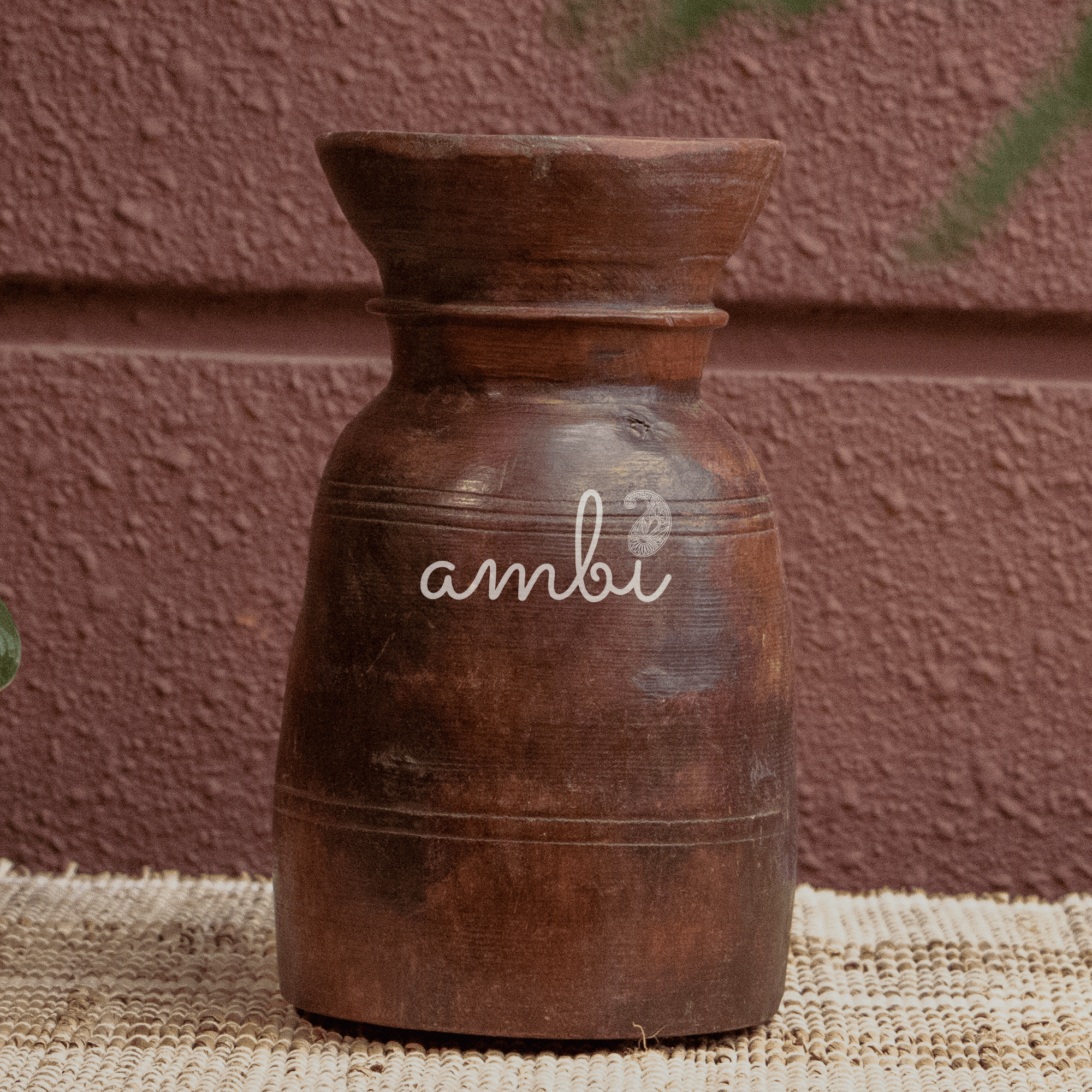 Wooden Vintage Water Pot - Flower Vase