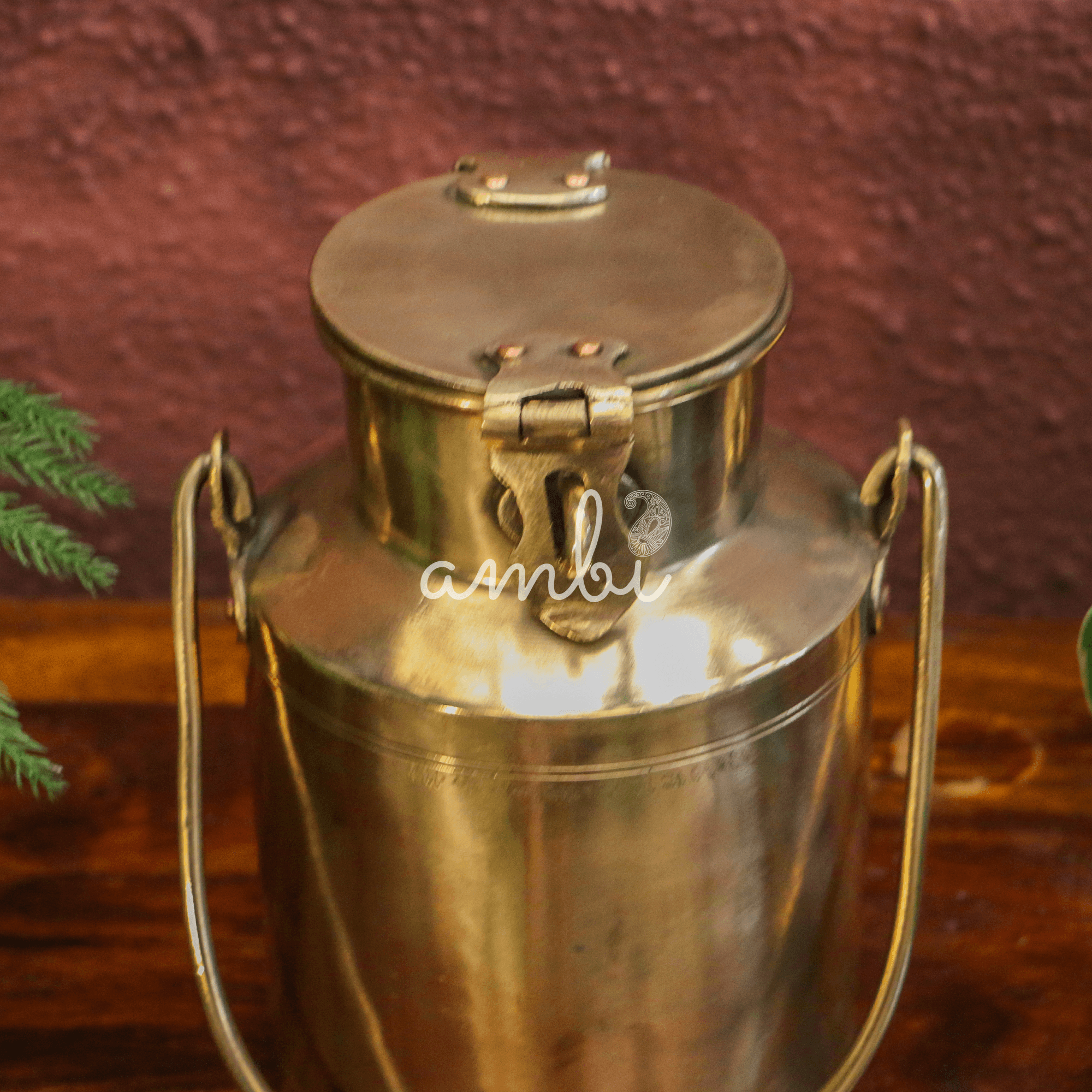 Vintage Brass Ghee / Milk Bharni (Barni) - Heavy Grade - 1Litres