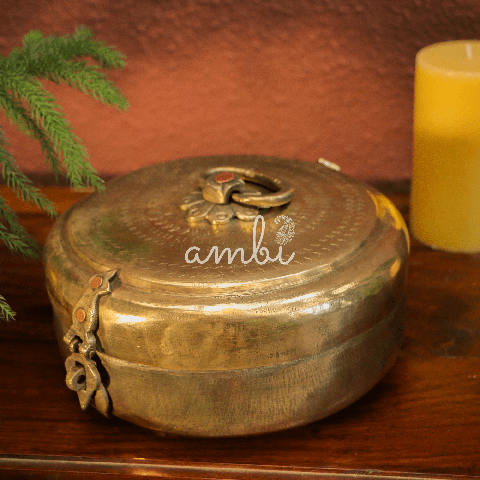 Vintage Chapati Box with Beautiful Engravings