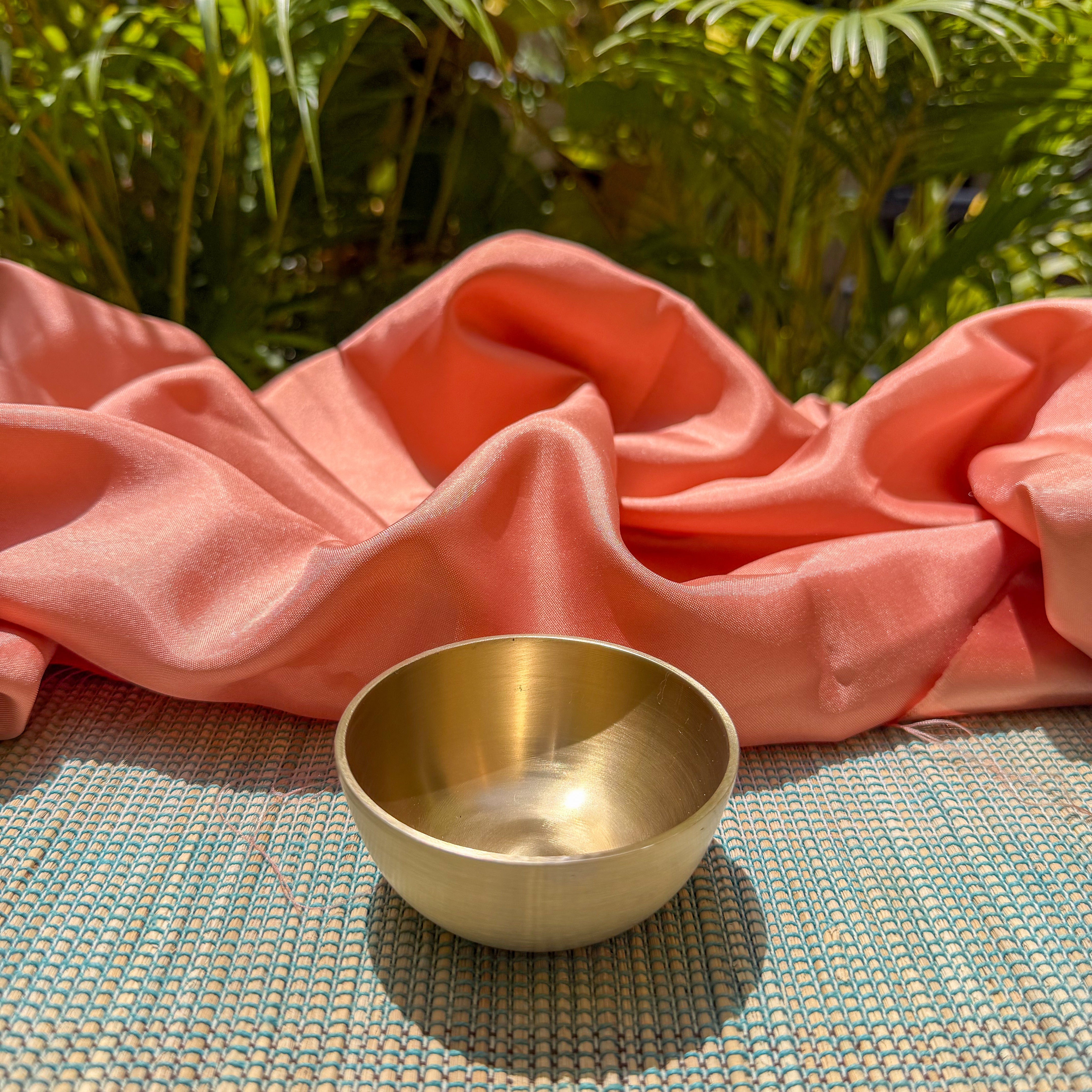 Ambi Pure Brass Small Thali Set of 4 | Kids Thali & Breakfast Thali Set