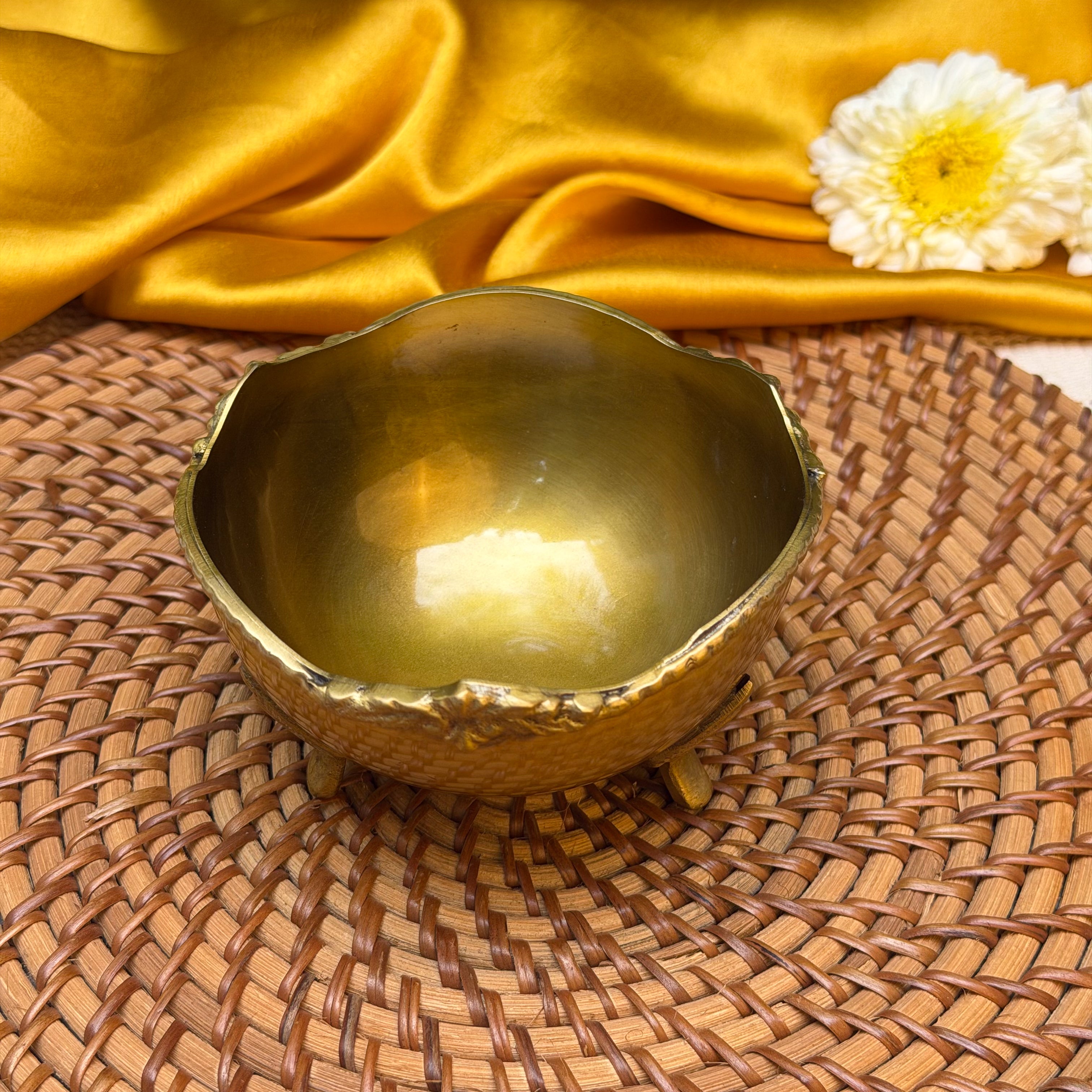 Ambi Pure Brass Heritage Nut Bowl - Luxury Edit