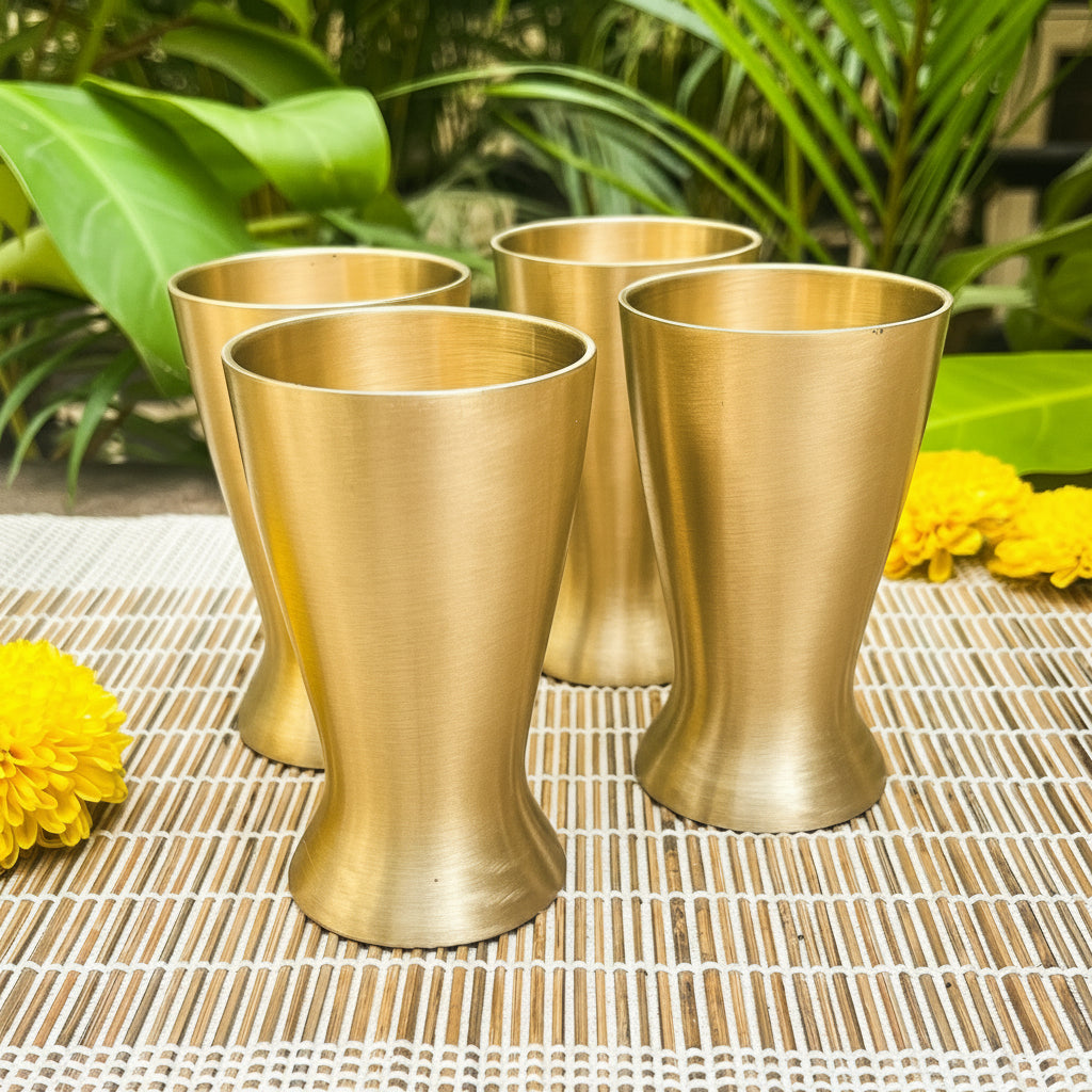 AMBI Royal 100% Pure Lead Free Kansa Small Glass -100 ml