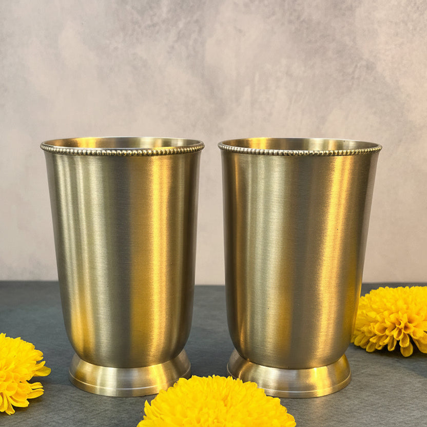 Ambi Pure Silver-Plated Glass with Beaded Rim (Set of 1)