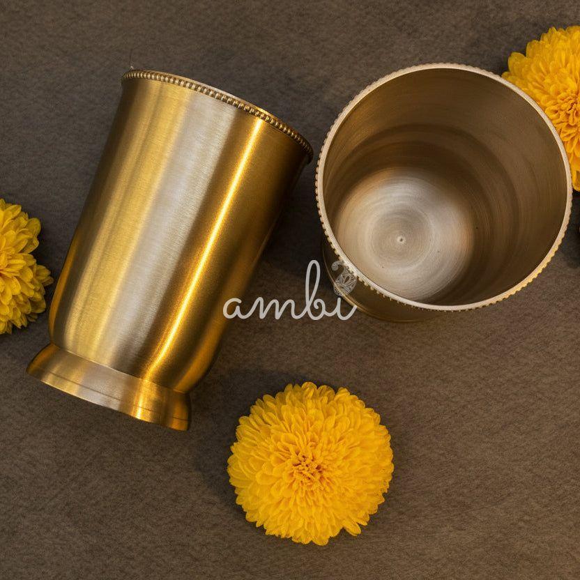 Ambi Pure Silver-Plated Glass with Beaded Rim (Set of 1)