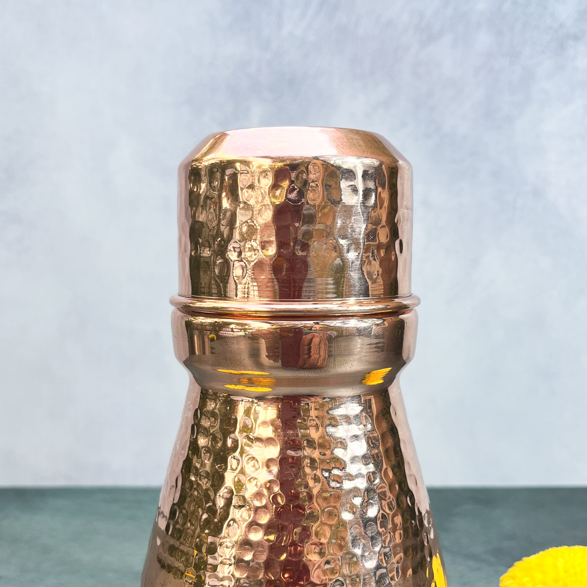 Ambi Pure Classy Pure Copper Water Carafe with Glass / Bottle Small