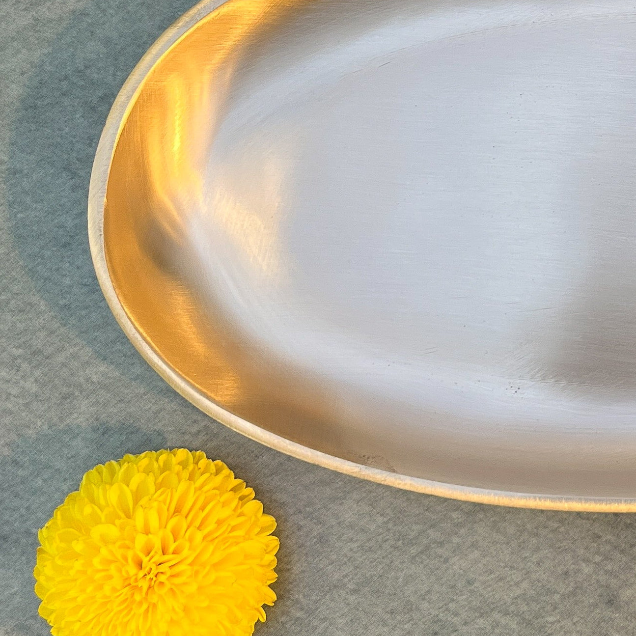 AMBI 100% Pure Lead Free Heavy Kansa Classic Oval Kebab Platter