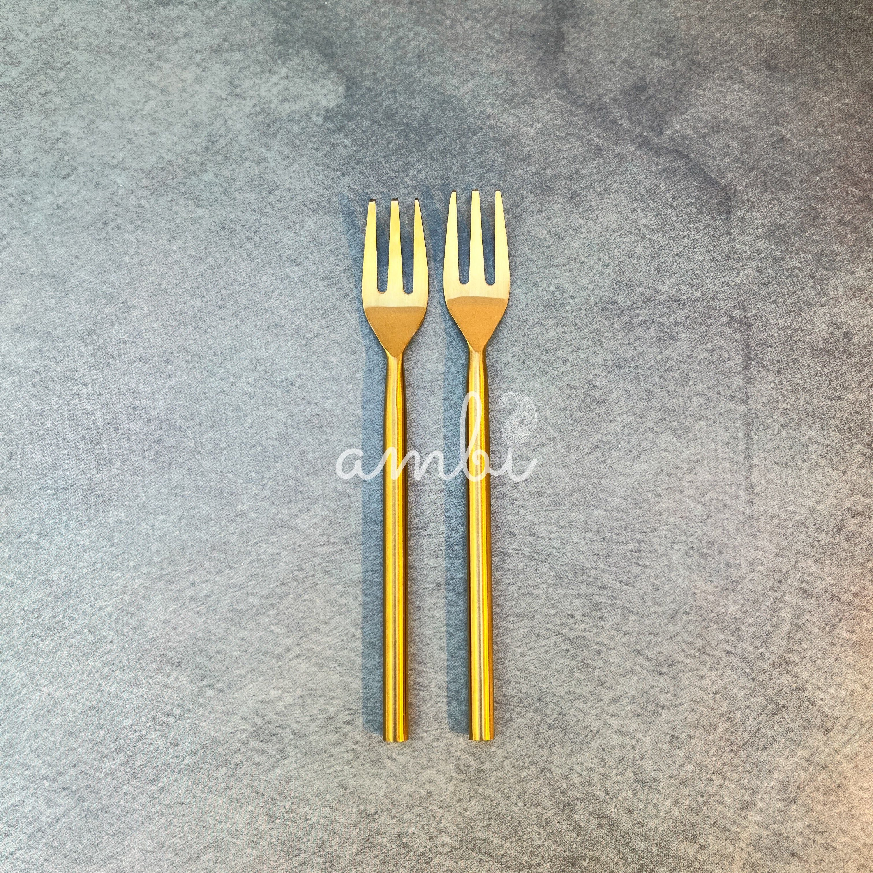 AMBI Pure Brass Fork Set (Set of 2) - Small