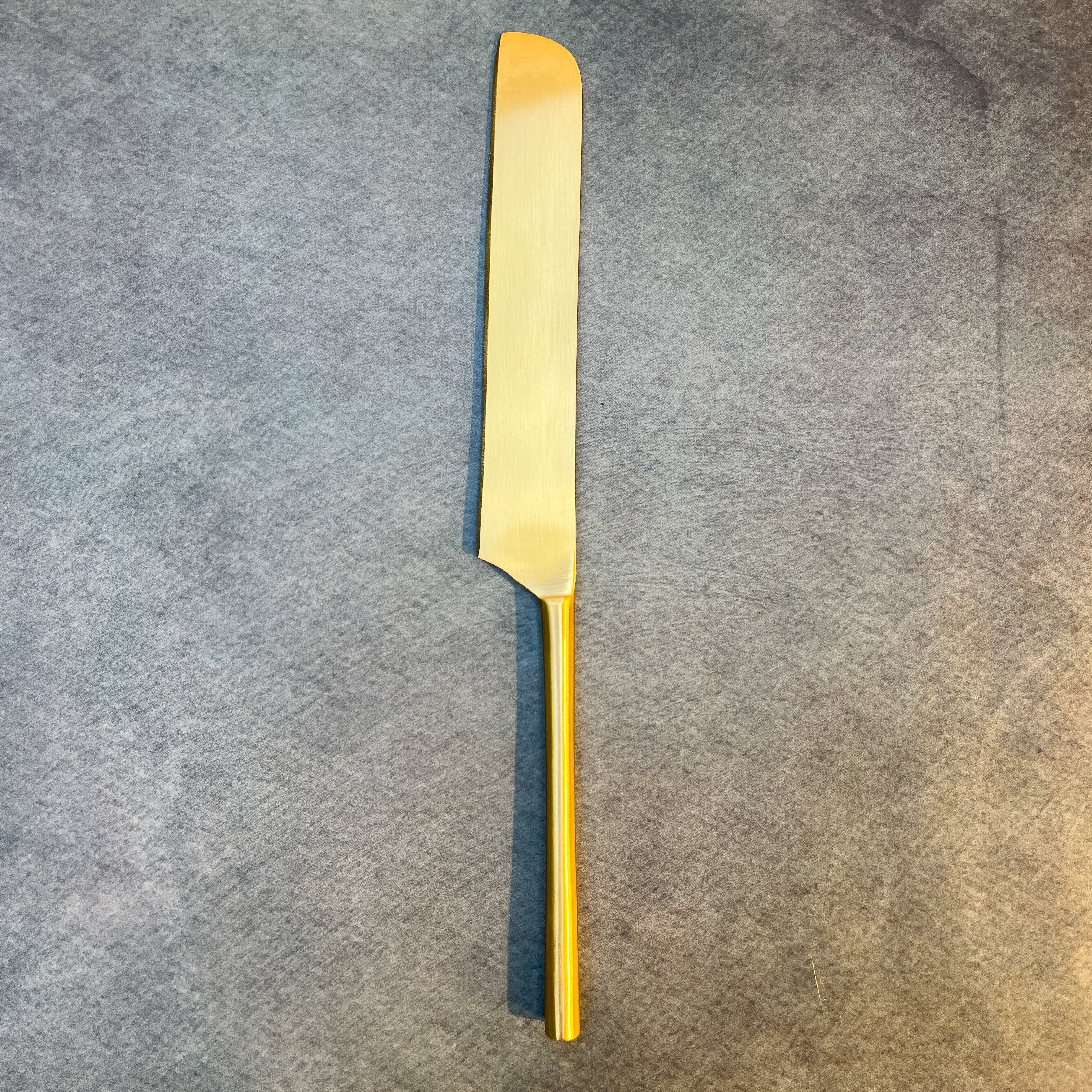 AMBI Pure Brass Heavy Handcrafted Rectangle Knife with Satin Polish