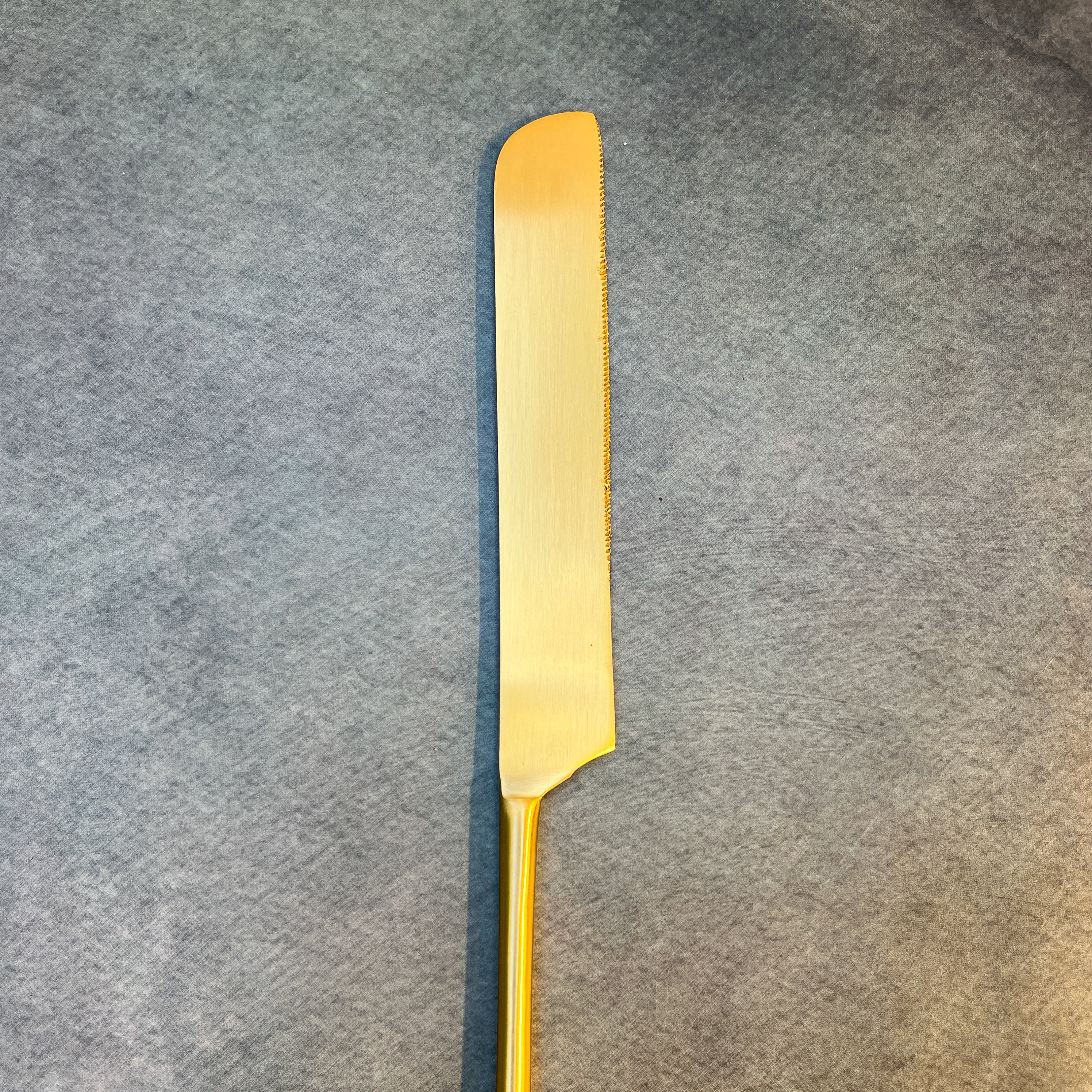 AMBI Pure Brass Heavy Handcrafted Rectangle Knife with Satin Polish