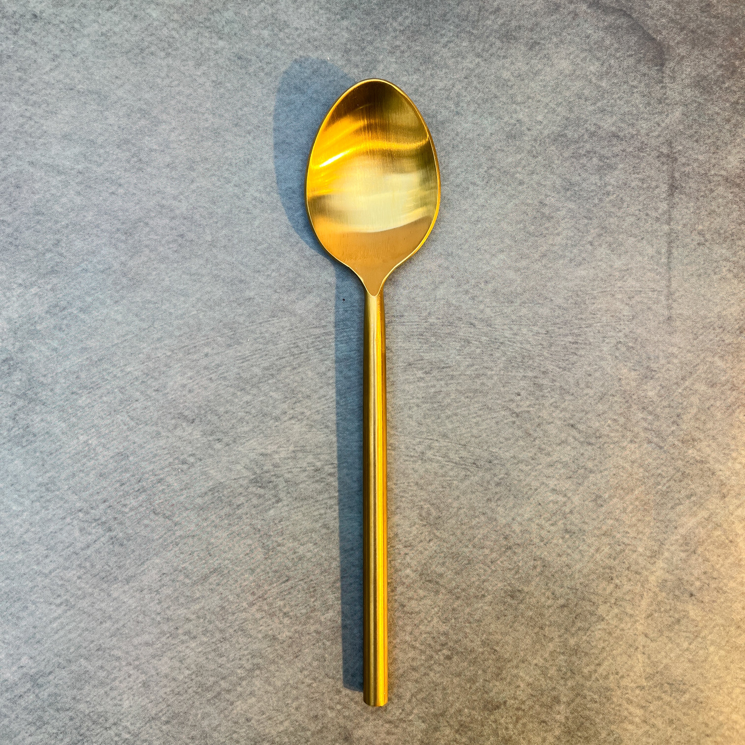 AMBI Pure Brass Minimal Luxe Tube Spoon Set of 2