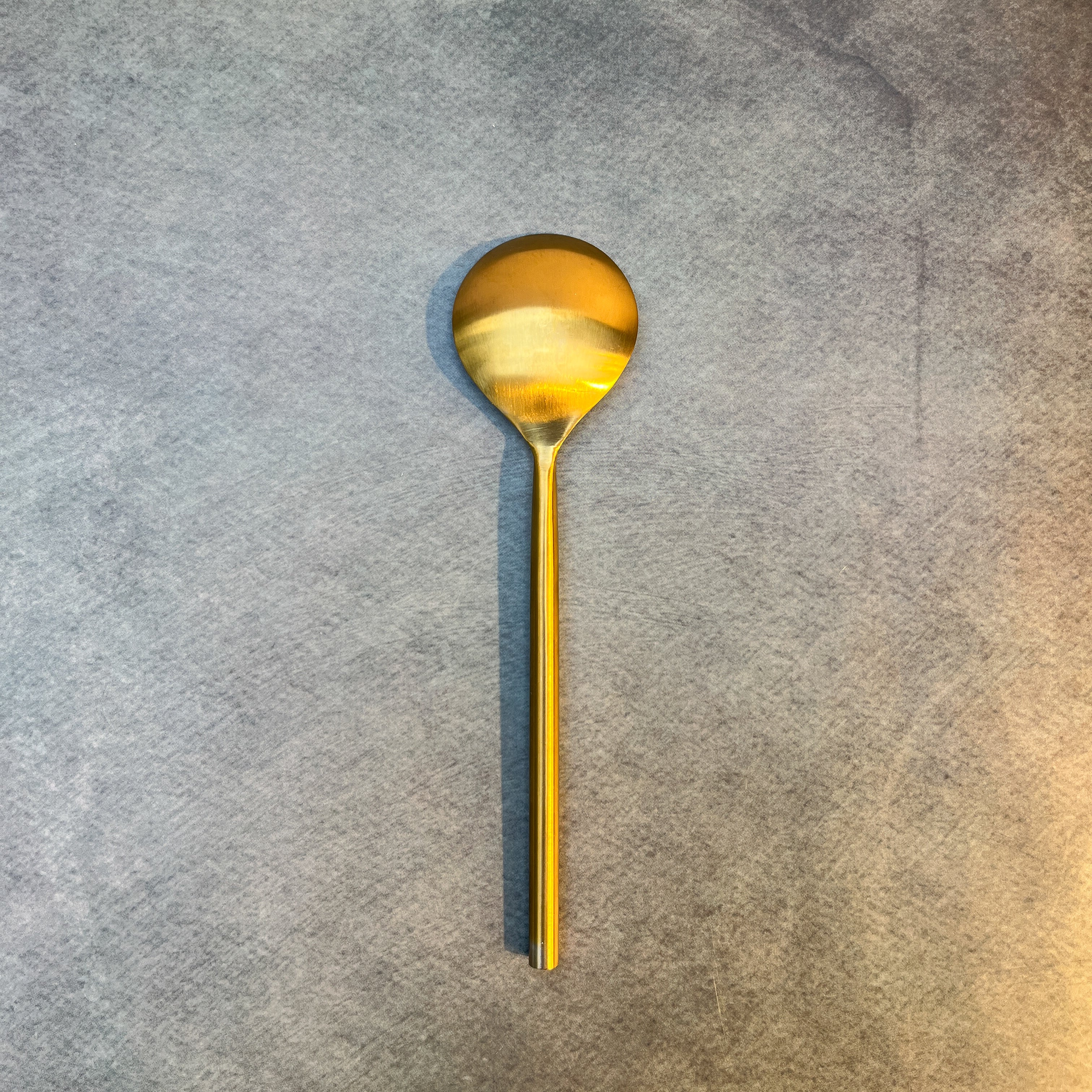 AMBI Pure Brass Elegant Heavy Spoon - 7 inches