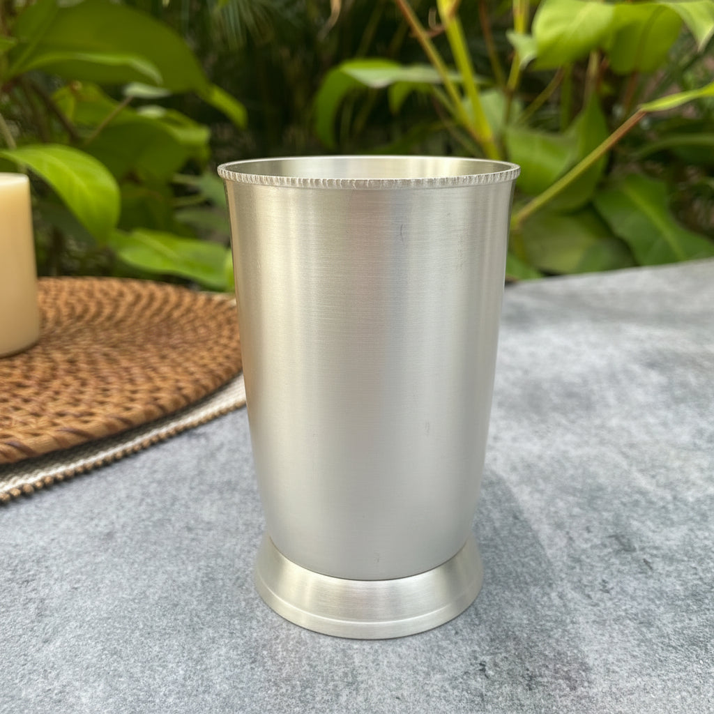 Ambi Royal Matte Silver-Plated Pure Brass Matt Thali Set with Engraved Borders Details – 9 Pieces