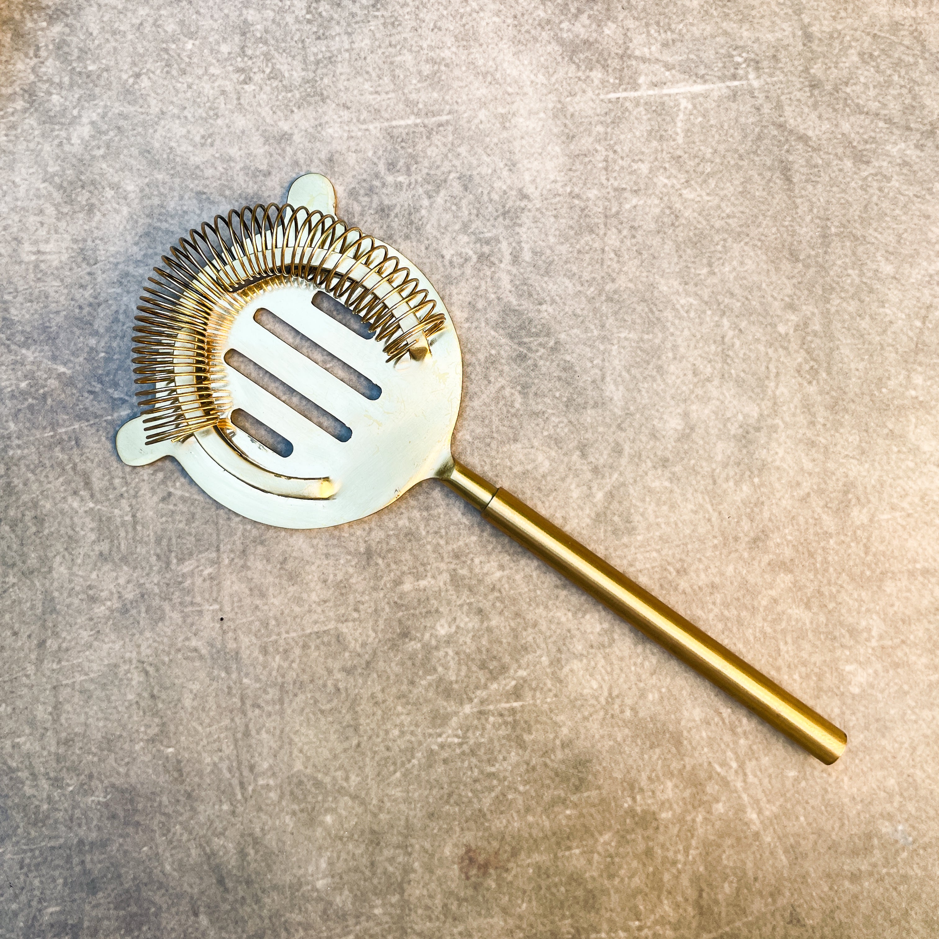 Ambi Pure Brass Hawthorne Cocktail Strainer