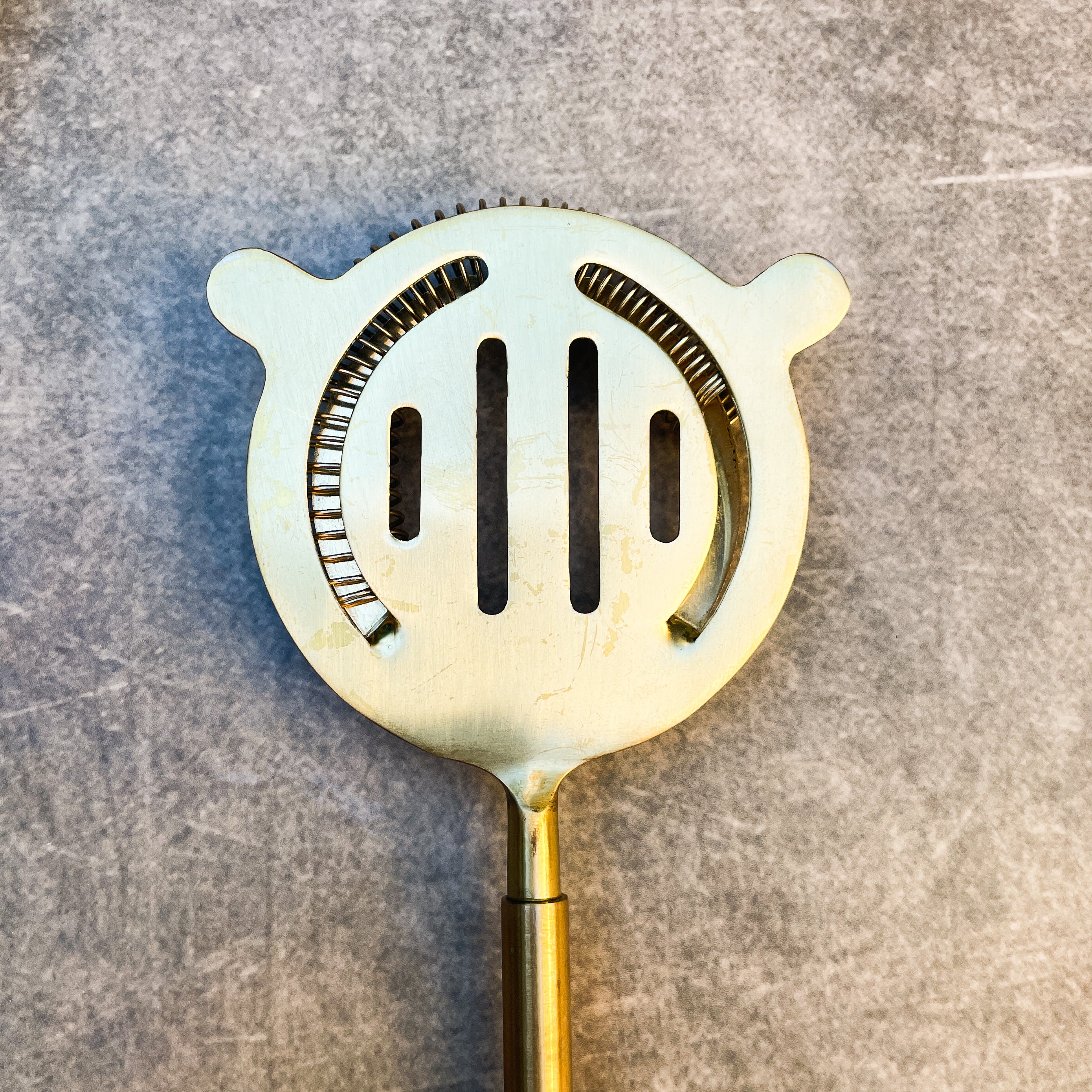 Ambi Pure Brass Hawthorne Cocktail Strainer