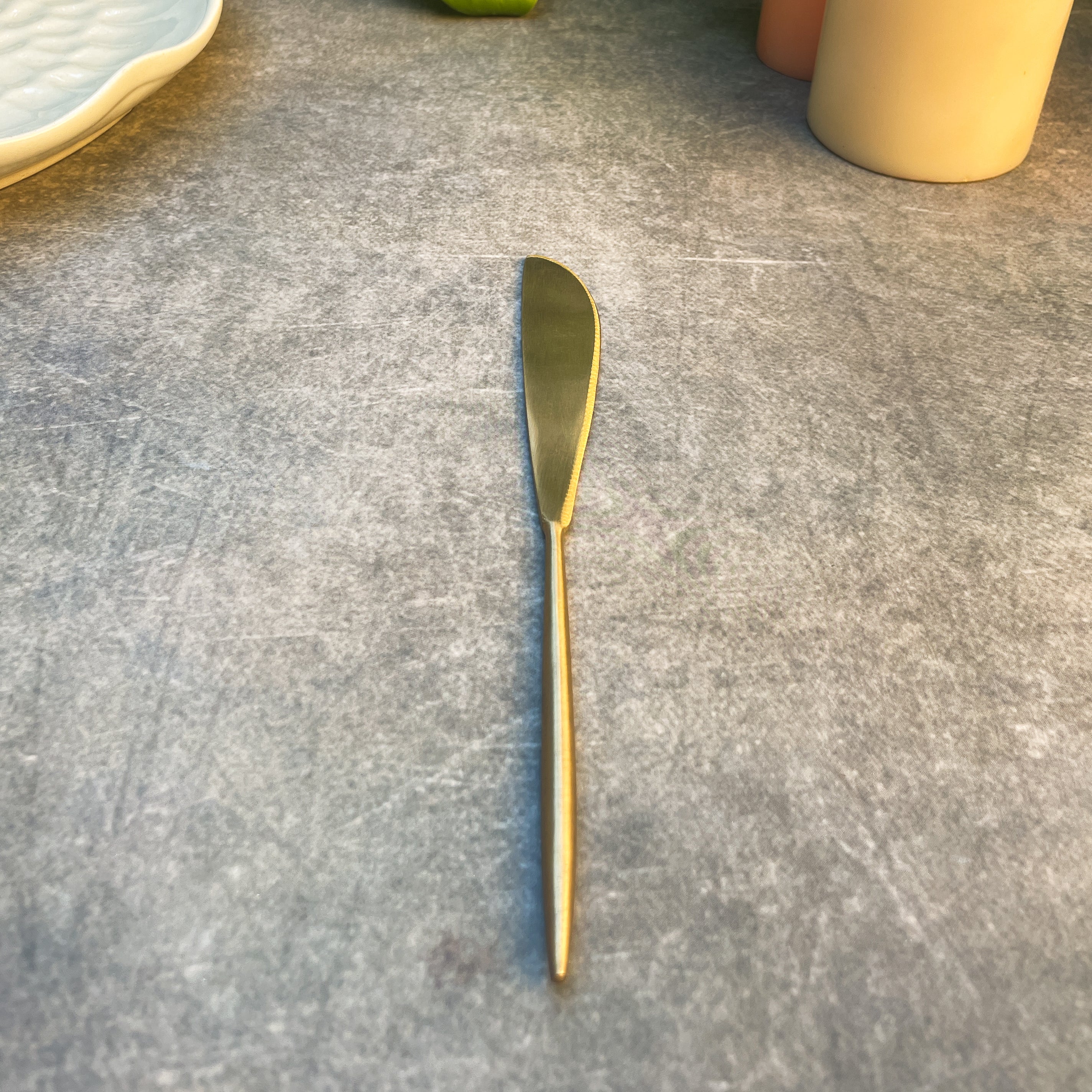 AMBI Pure Brass Dinner Knife – Smooth Satin Finish