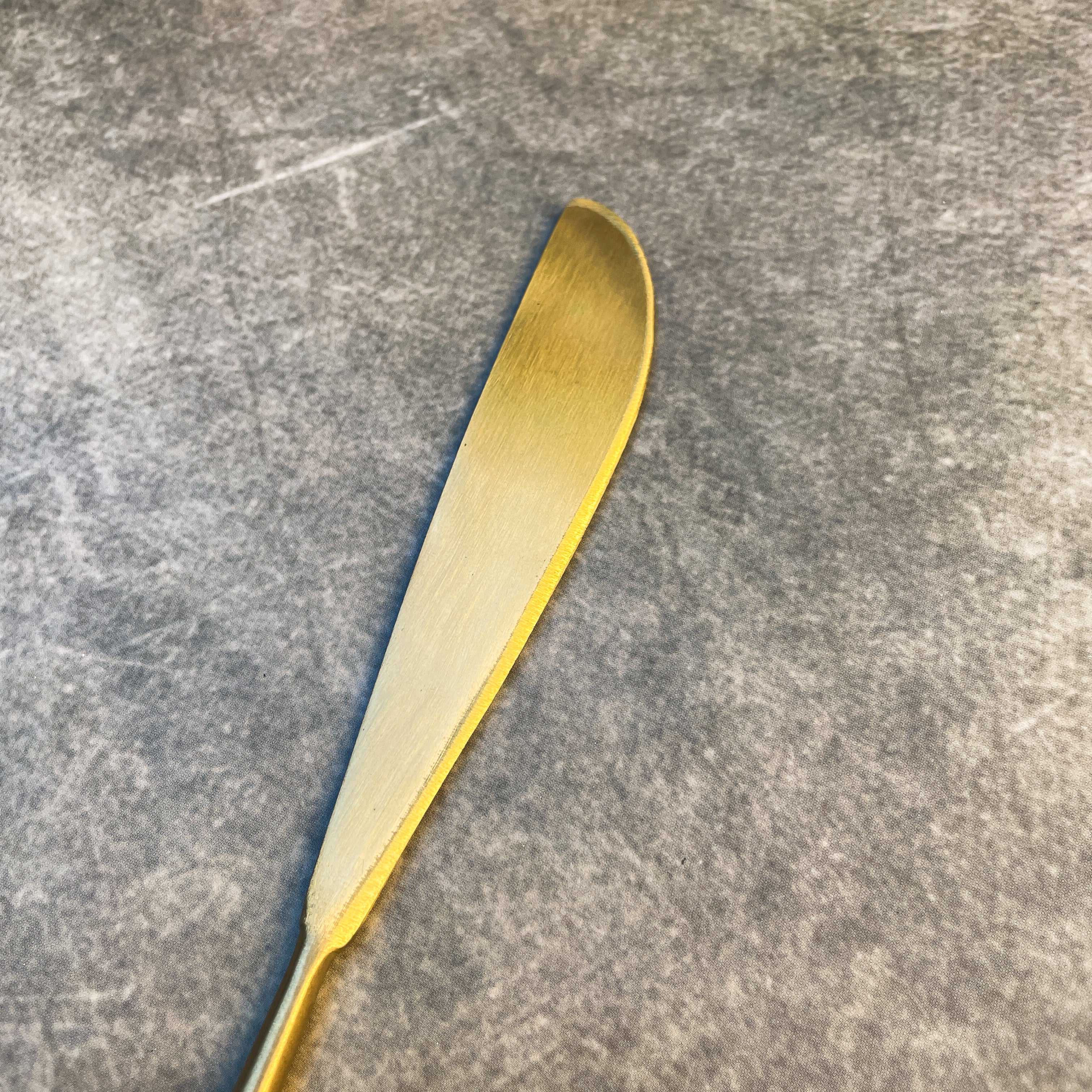 AMBI Pure Brass Dinner Knife – Smooth Satin Finish