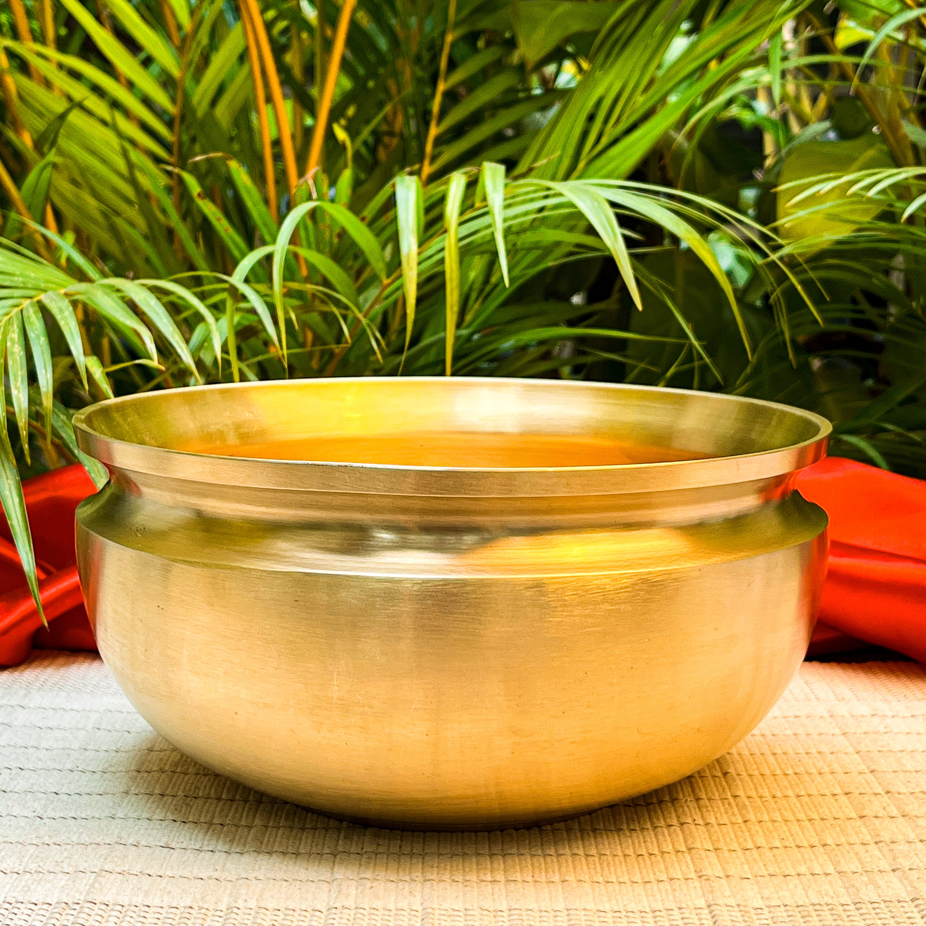 Ambi Pure Kansa Cooking Pot — Traditional Heavy-Grade Bronze Milk Boiling Pot Medium