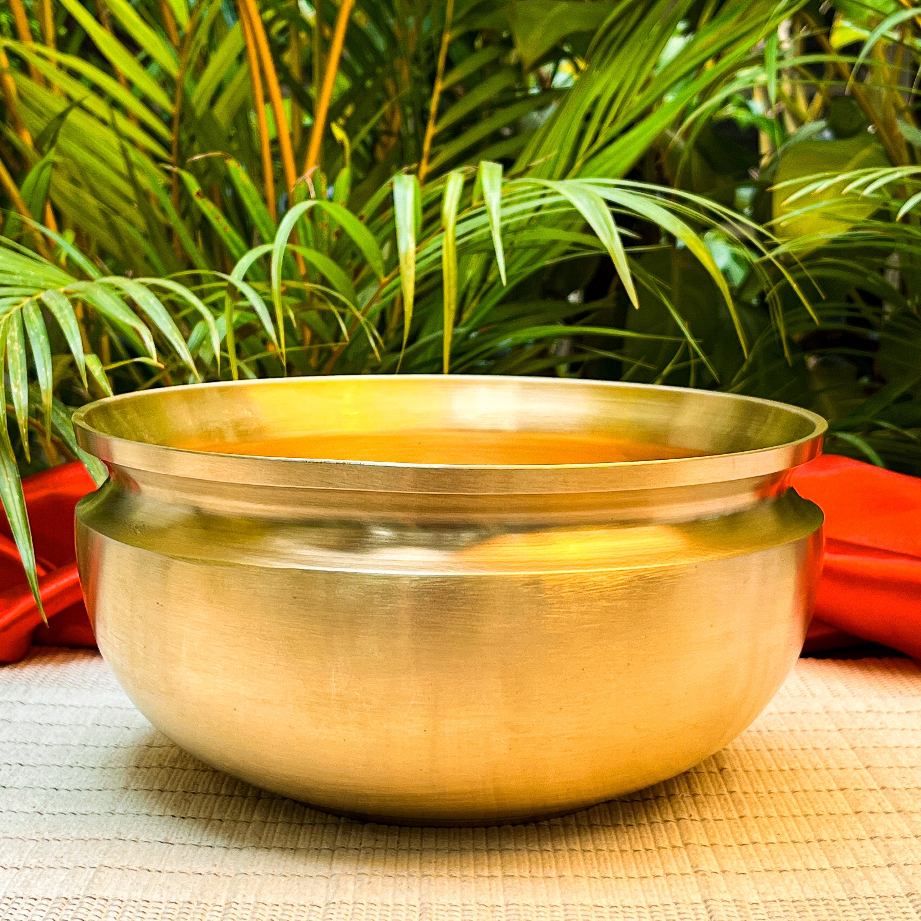 Ambi Pure Kansa Cooking Pot — Traditional Heavy-Grade Bronze Milk Boiling Pot |Medium -1.5 litres|