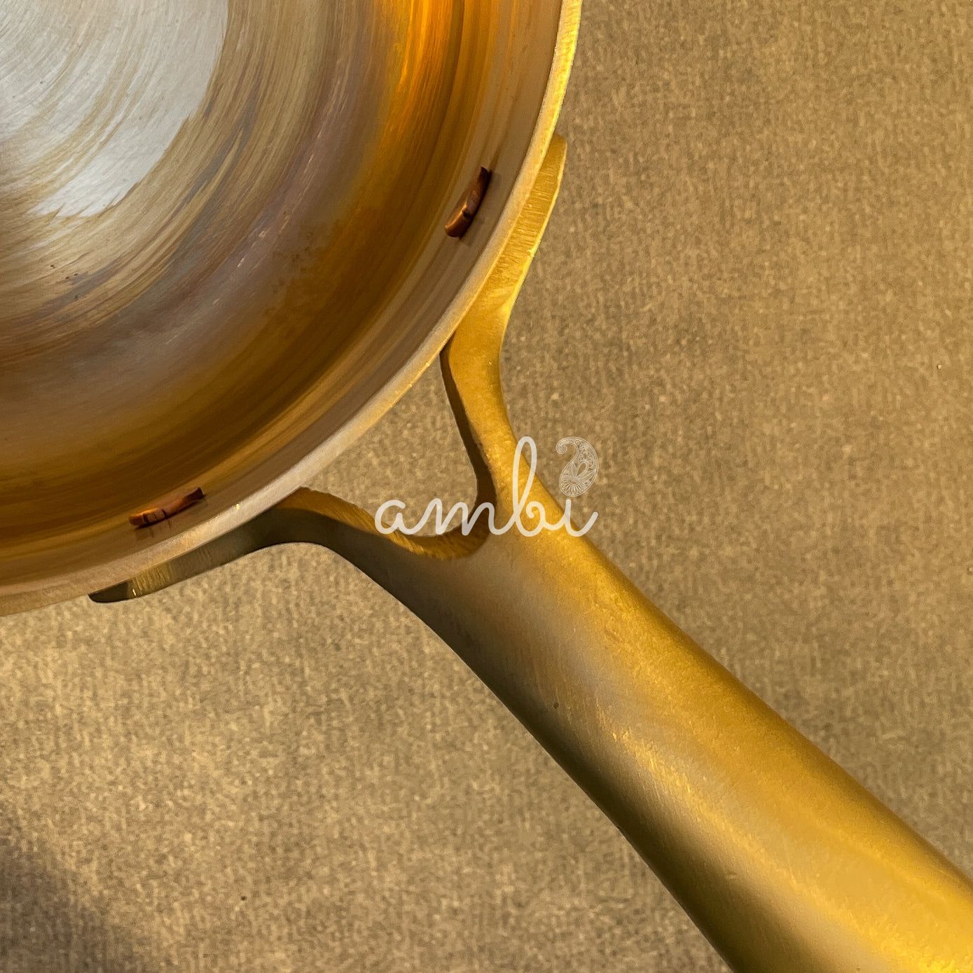 AMBI Pure Kansa Sauce Pan with Long Handle – Traditional Ayurvedic Cookware