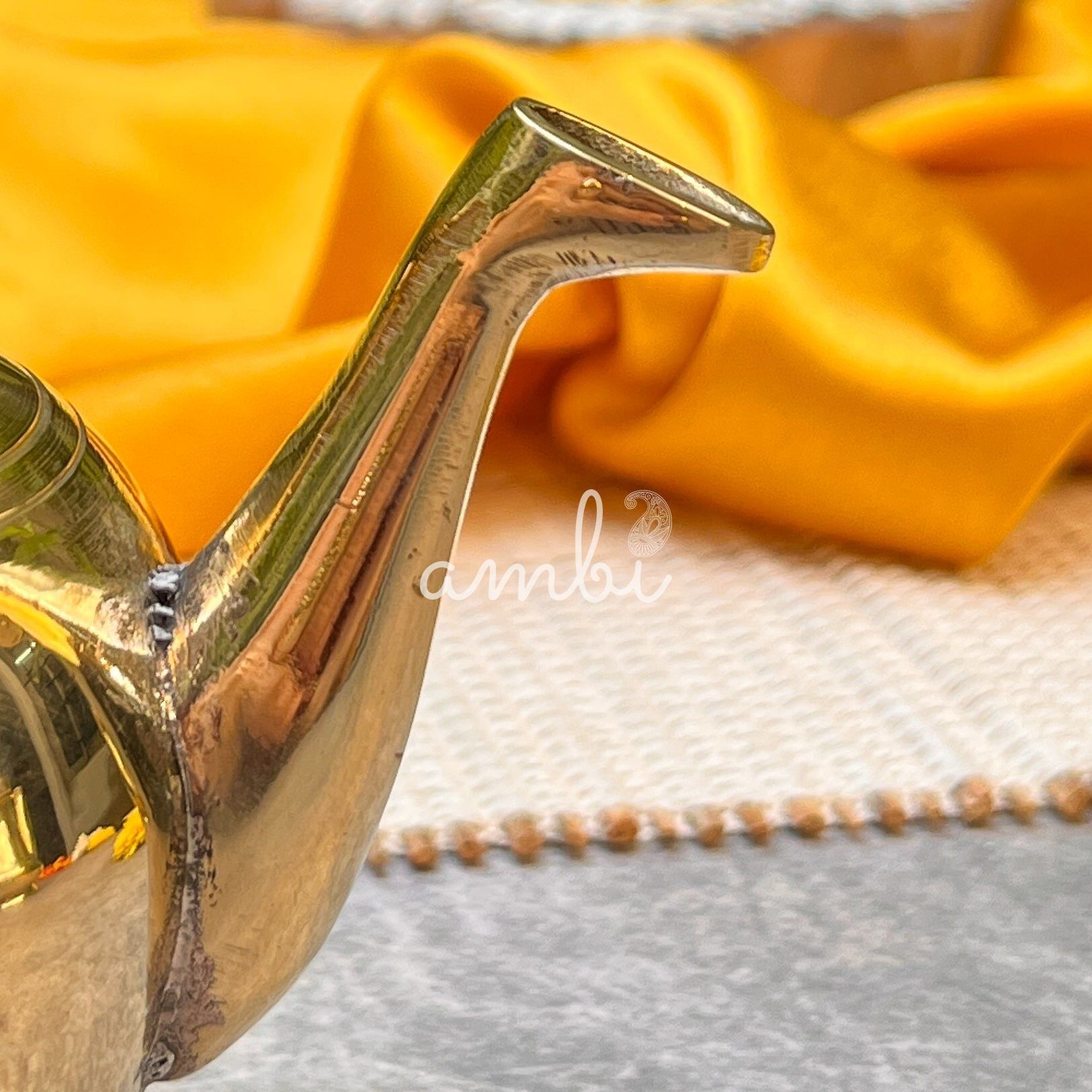 100 % Brass Kumbh Lota for Pooja / Abhishek or Water Storage With Long Spout-150ML