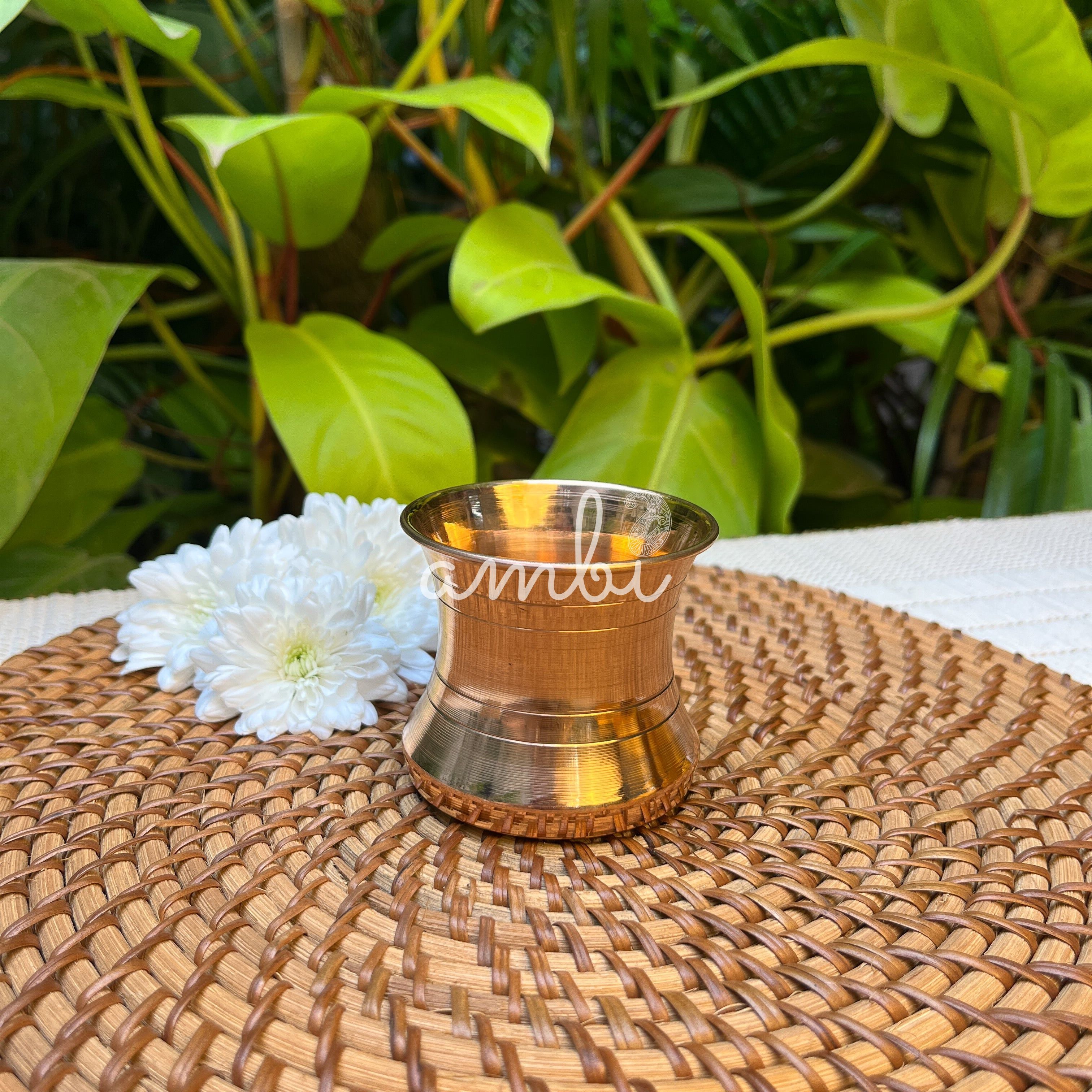 100% Pure and Lead Free Elegant Copper Lota Small - 160 ML Capacity - Puja / Suryanamaskar