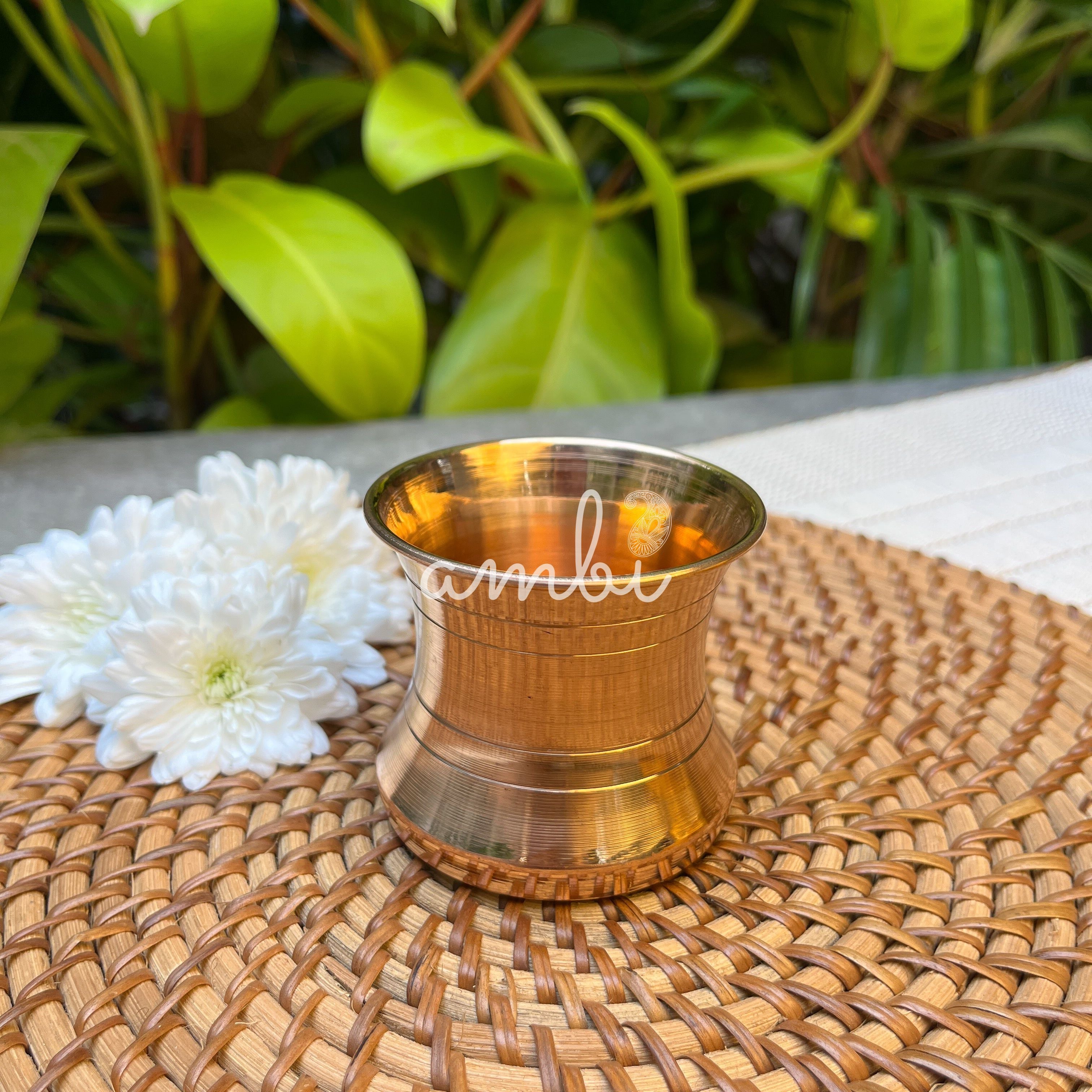 100% Pure and Lead Free Elegant Copper Lota Small - 160 ML Capacity - Puja / Suryanamaskar
