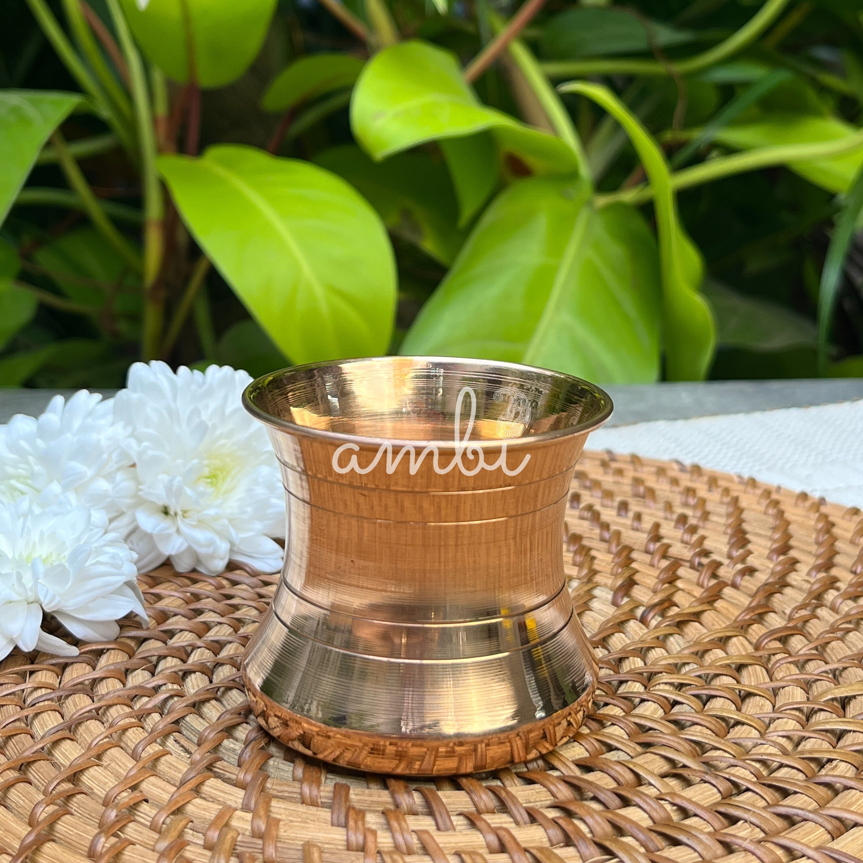100% Pure and Lead Free Elegant Copper Lota Small - 160 ML Capacity - Puja / Suryanamaskar