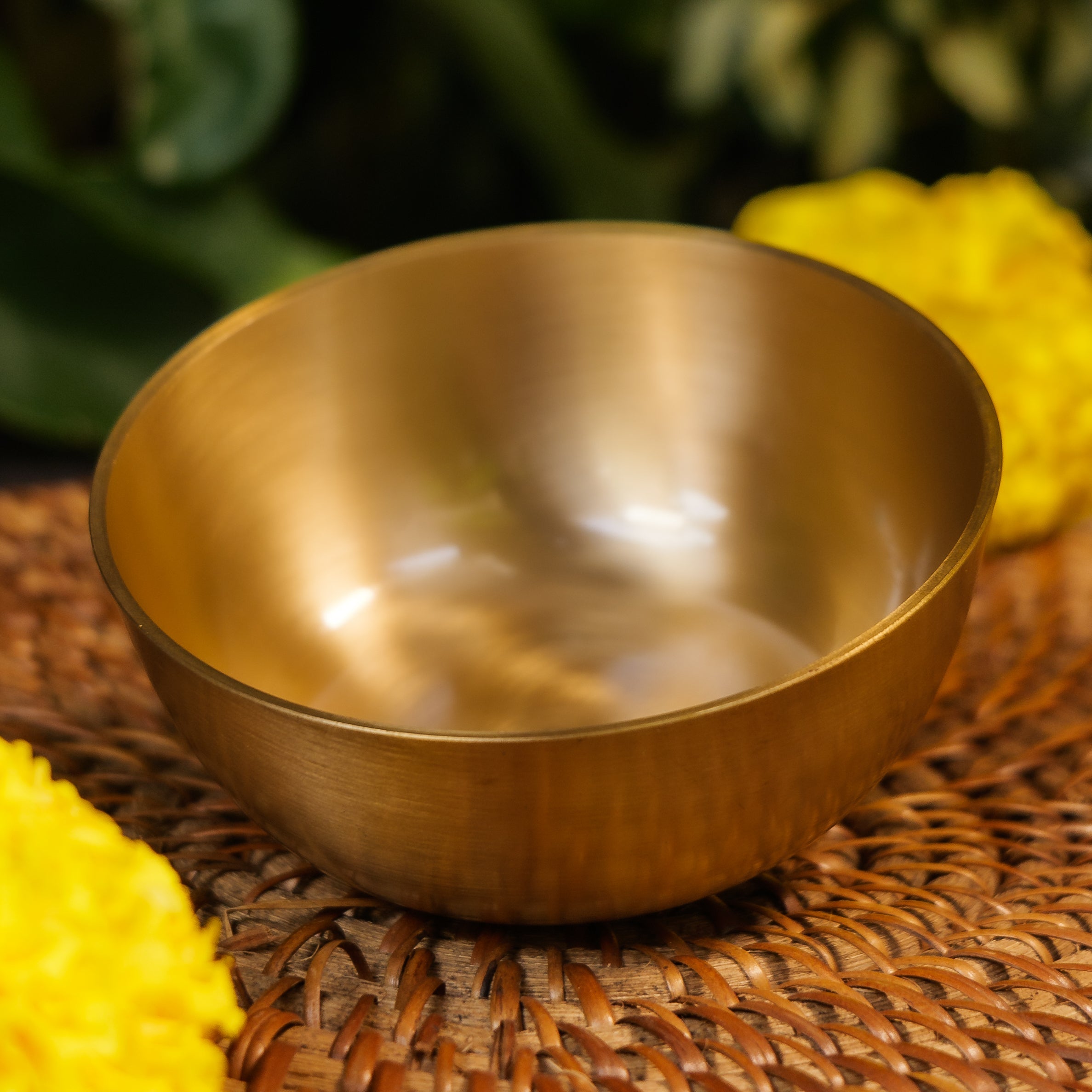 AMBI Pure 100% Lead Free Kansa Small Katori / Bowl - 3.5 inches diameter 115g - Lacqour Finish