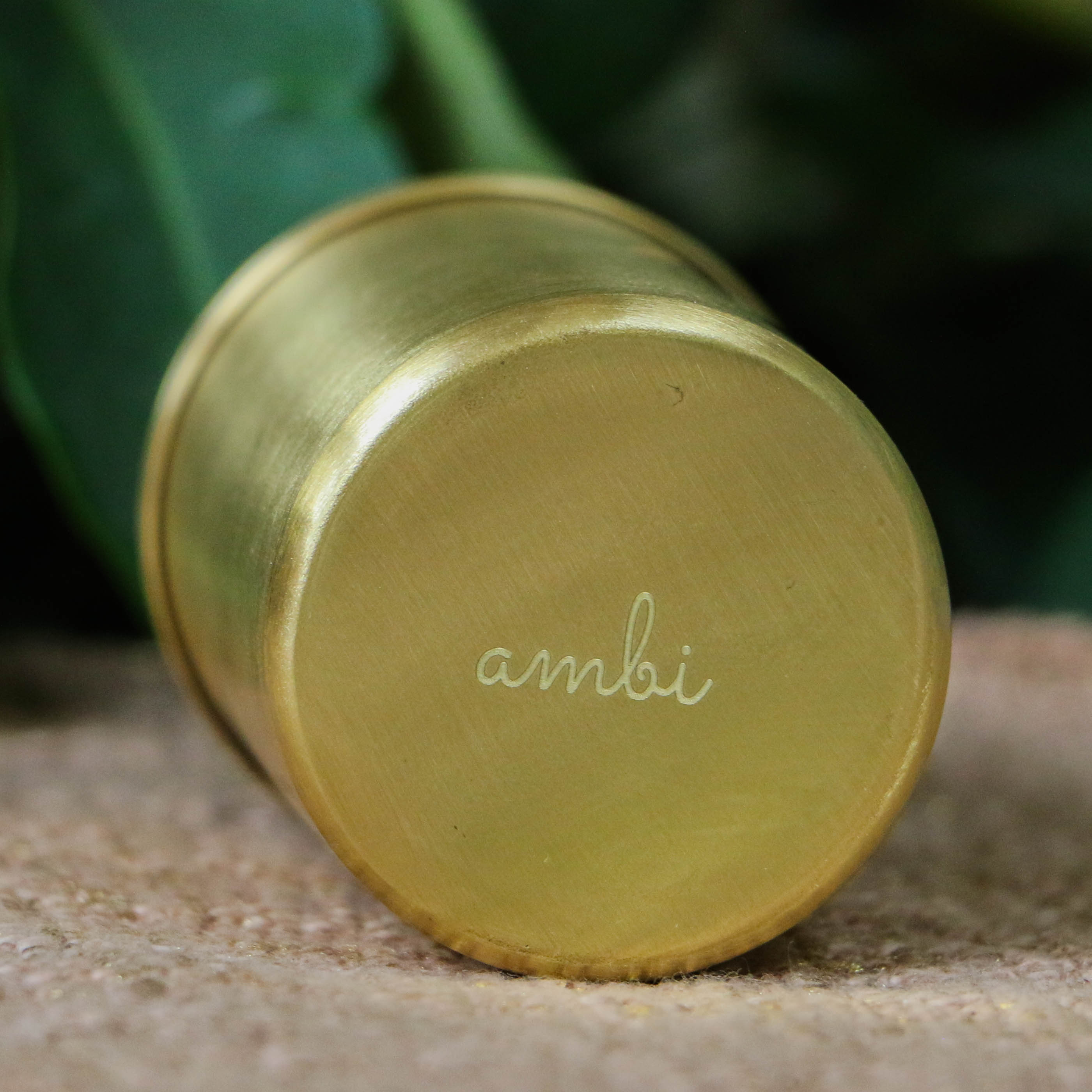 Pure Brass Storage Nut / Spice / Trinket Box Elegant Simple Plain Elegant Top Lid - 4 Inches